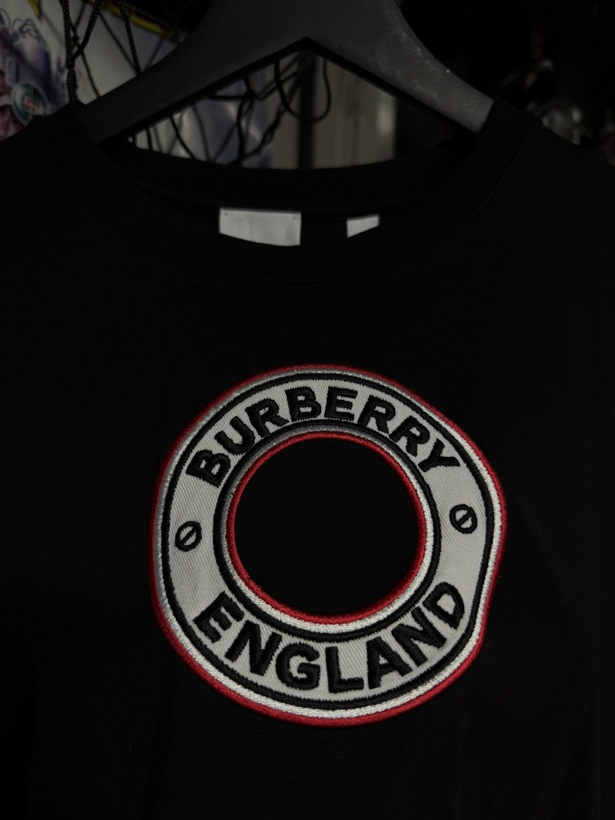 Burberry Burberry Spellout Logo Black T-Shirt Preowned Size Medium Size US M / EU 48-50 / 2 - 3 Thumbnail