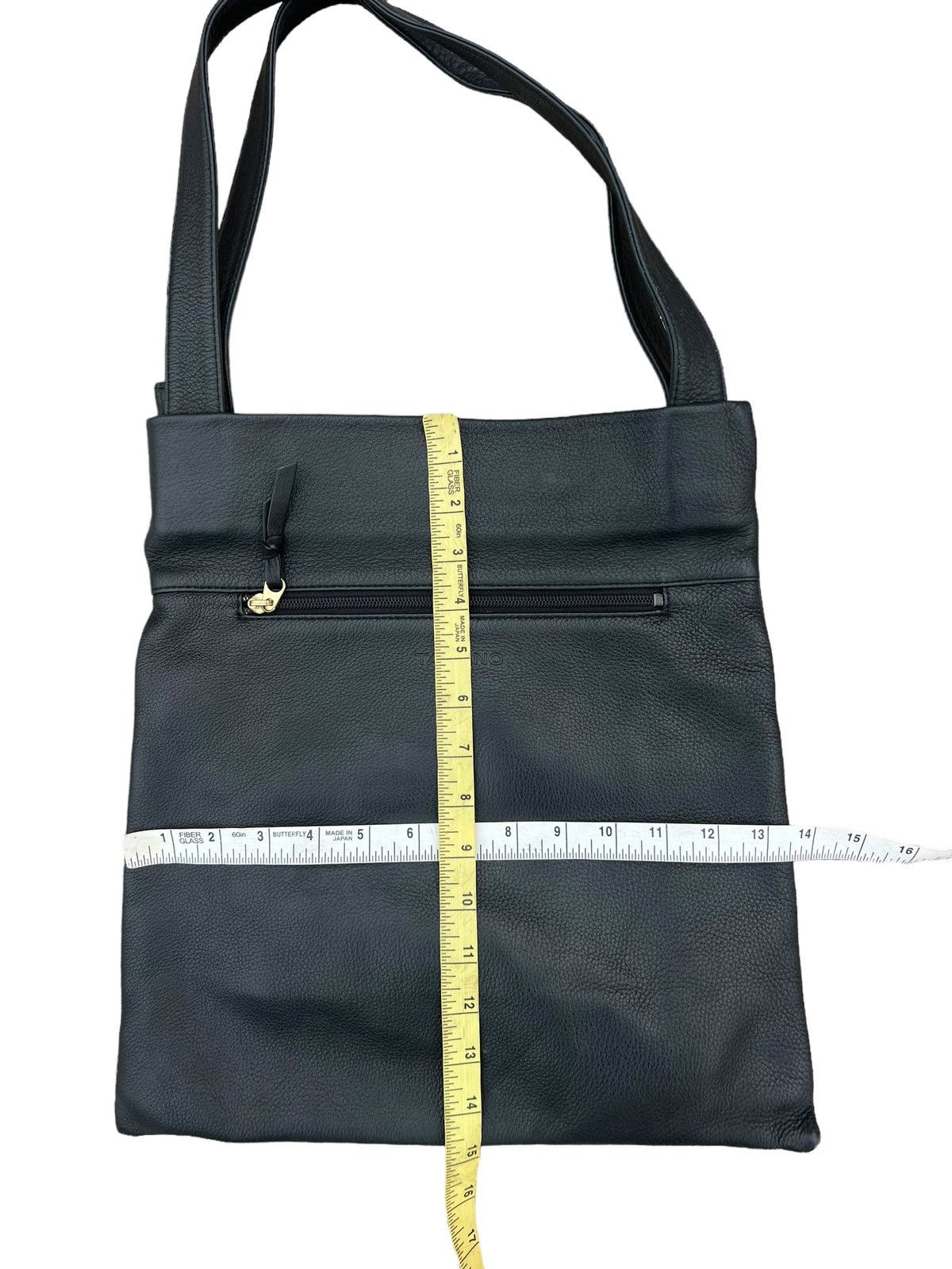 Leather TAKANO Japan Black Leather Asymmetrical Tote Bag Size ONE SIZE - 2 Thumbnail