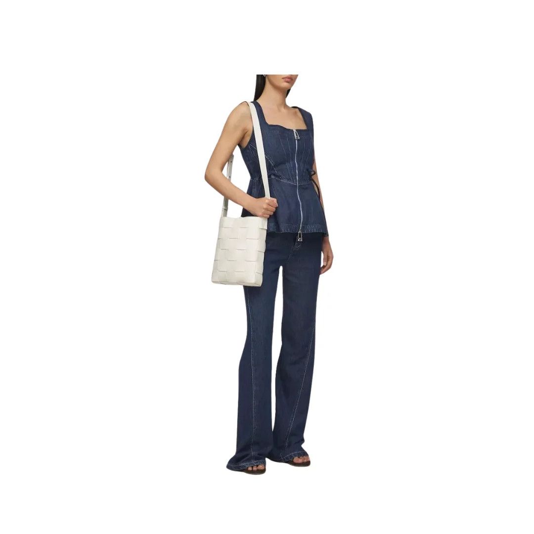 Bottega Veneta o1y0725 Denim Tank Top in Blue Size XS / US 0-2 / IT 36-38 - 3 Thumbnail
