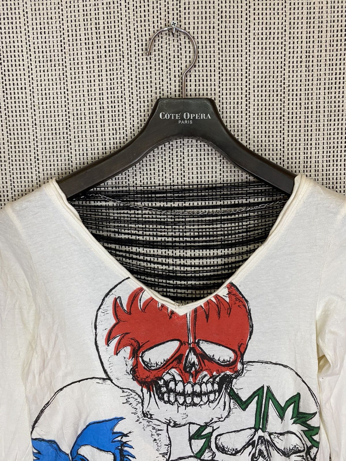 Japanese Brand ‼️GLAD NEWS LONGSLEEVE TSHIRT SKULLS‼️ Size M / US 6-8 / IT 42-44 - 2 Thumbnail