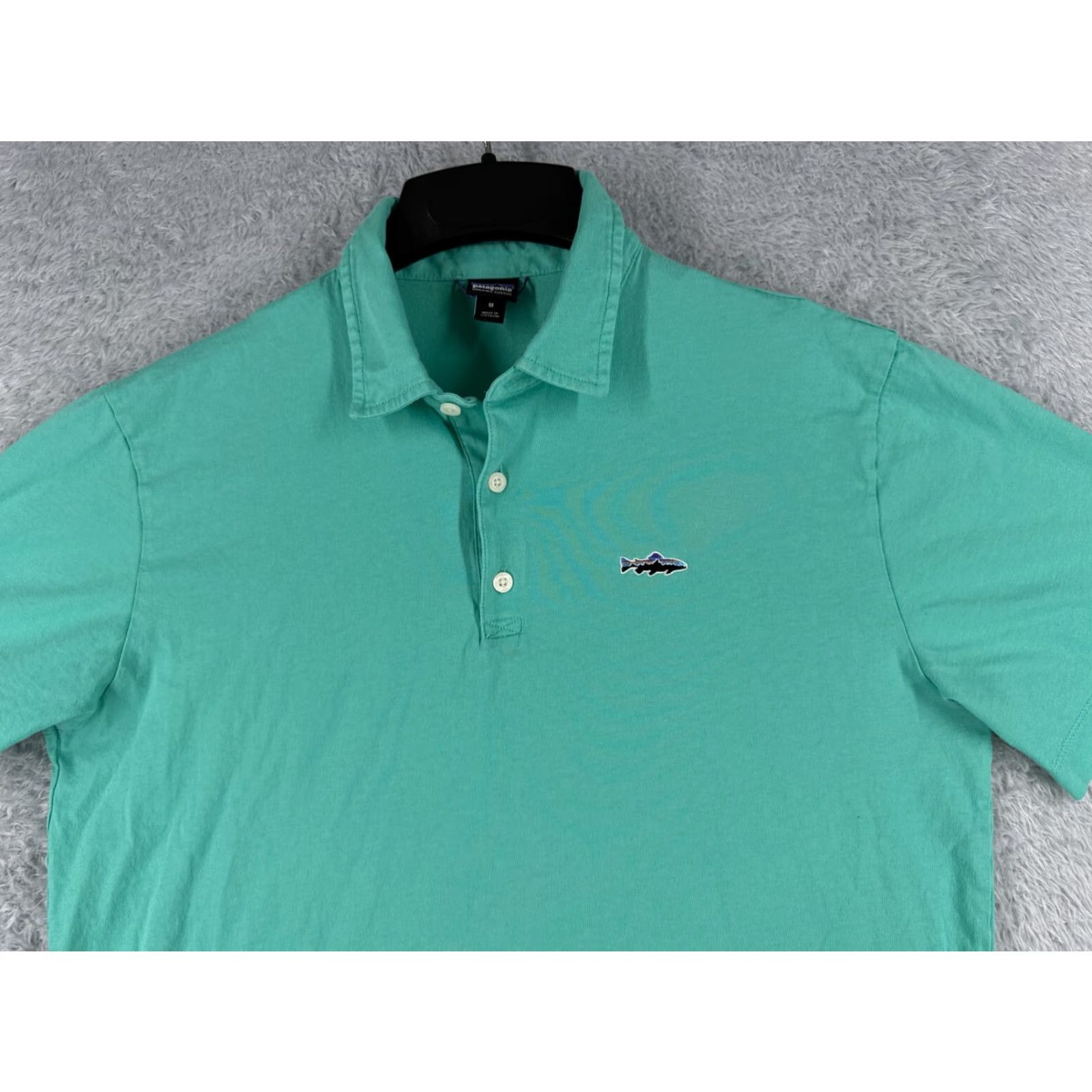 Patagonia Patagonia Polo Shirt Adult Medium Green 100% Cotton Jersey Polo Shirt Regular Fit Short Sleeve Embroidered Logo Size US M / EU 48-50 / 2 - 4 Thumbnail