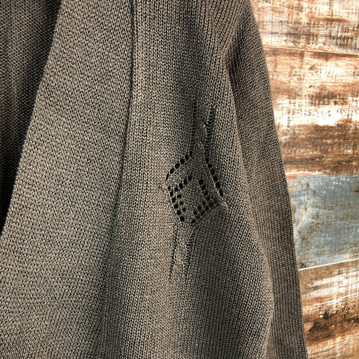 Japanese Brand DL Vinidia Dark Brown Cardigan Knitwear #C490 Size M / US 6-8 / IT 42-44 - 9 Thumbnail