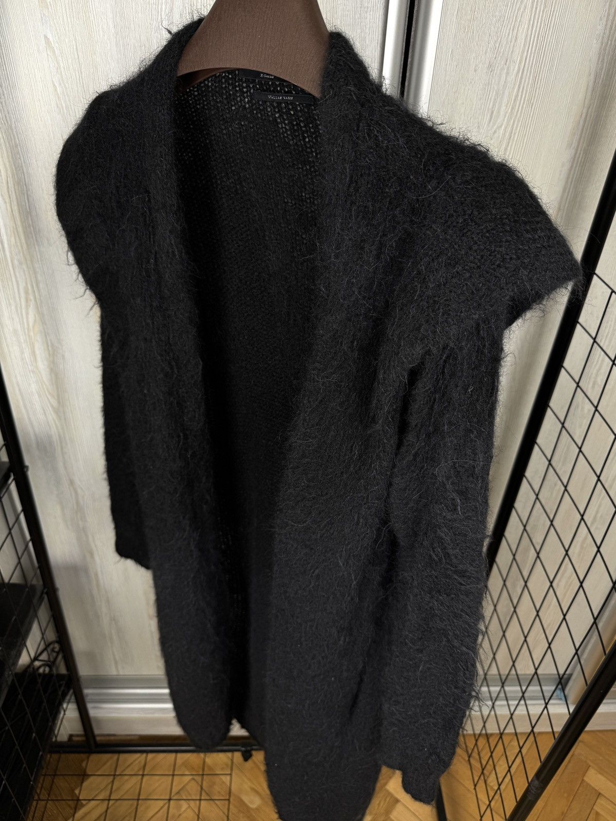 Allsaints AllSaints Milano Alpaca Blend Cardigan Black Long Size XS / US 0-2 / IT 36-38 - 7 Thumbnail