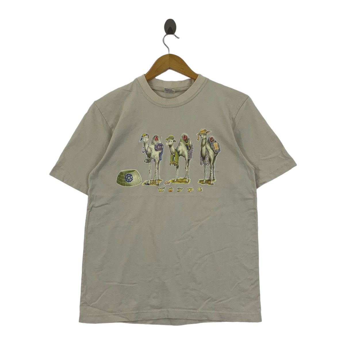Vintage Vintage EGYPT CAMEL NATURE Adventure Outdoor Tee Shirt Size S / US 4 / IT 40 - 1 Thumbnail