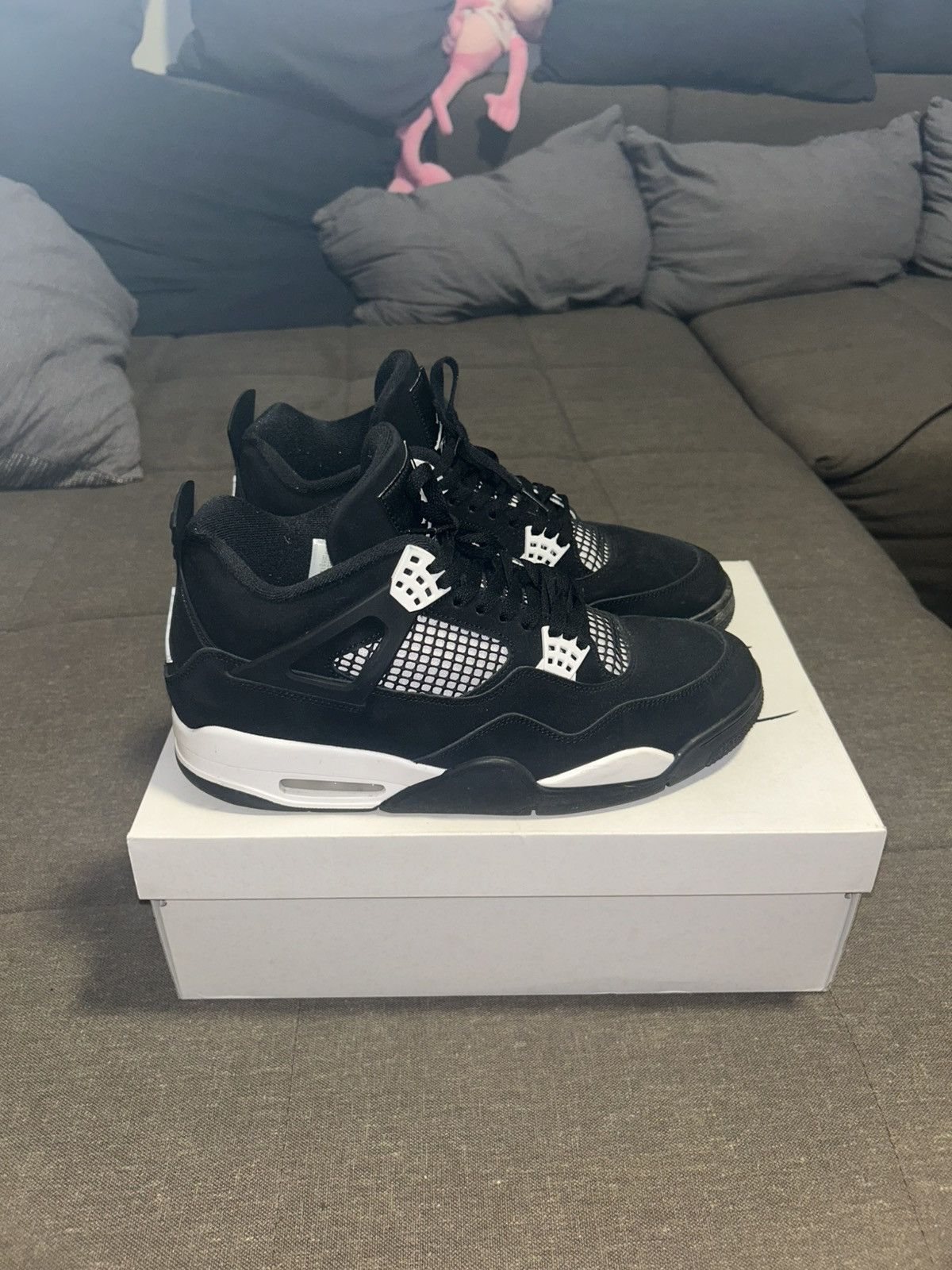 Jordan Brand Jordan 4 White Thunder Size US 12.5 / EU 45-46 - 5 Thumbnail