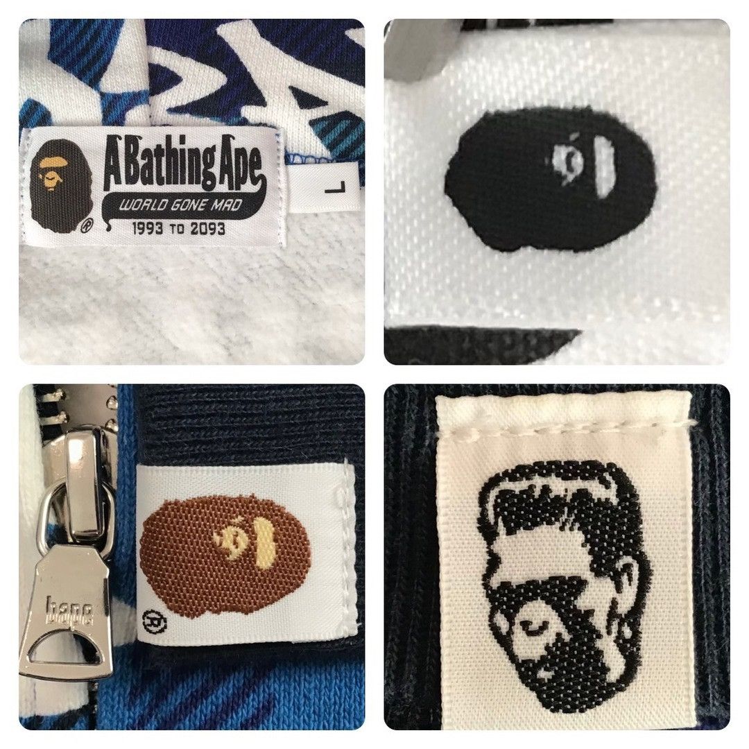 Bape BAPE GRAFFITI CHECK Shark Full Zip Hoodie a bathing ape Size US L / EU 52-54 / 3 - 8 Thumbnail