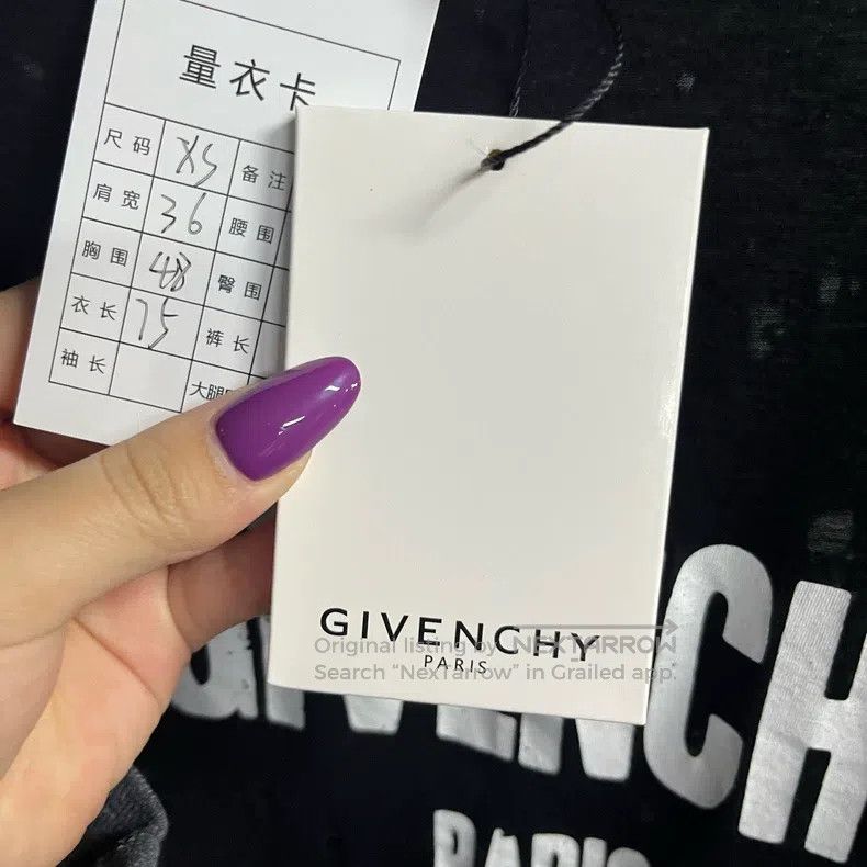 Givenchy Givenchy Black Classic Pattern Printed Hole Short Sleeve T Size US XS / EU 42 / 0 - 3 Thumbnail