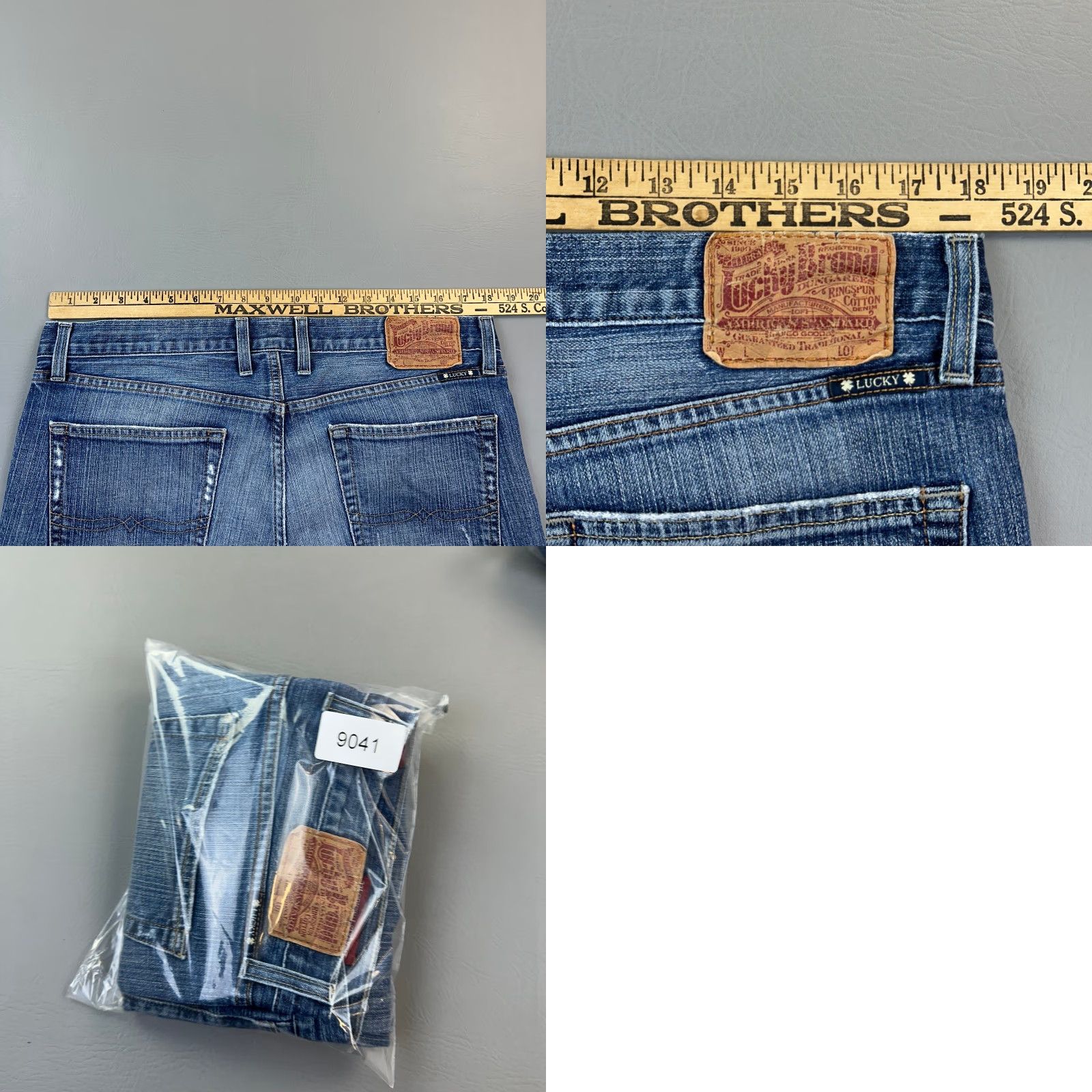 Lucky Brand Lucky Brand 221 Jeans Mens 36x31 Denim Button Fly Straight 5-Pocket Classic Casual Blue 36x31 Mens Denim Jeans Size US 36 / EU 52 - 10 Thumbnail