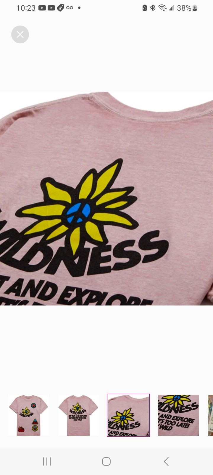 Pacsun Wilderness Vintage SS T-Shirt Size US M / EU 48-50 / 2 - 3 Thumbnail