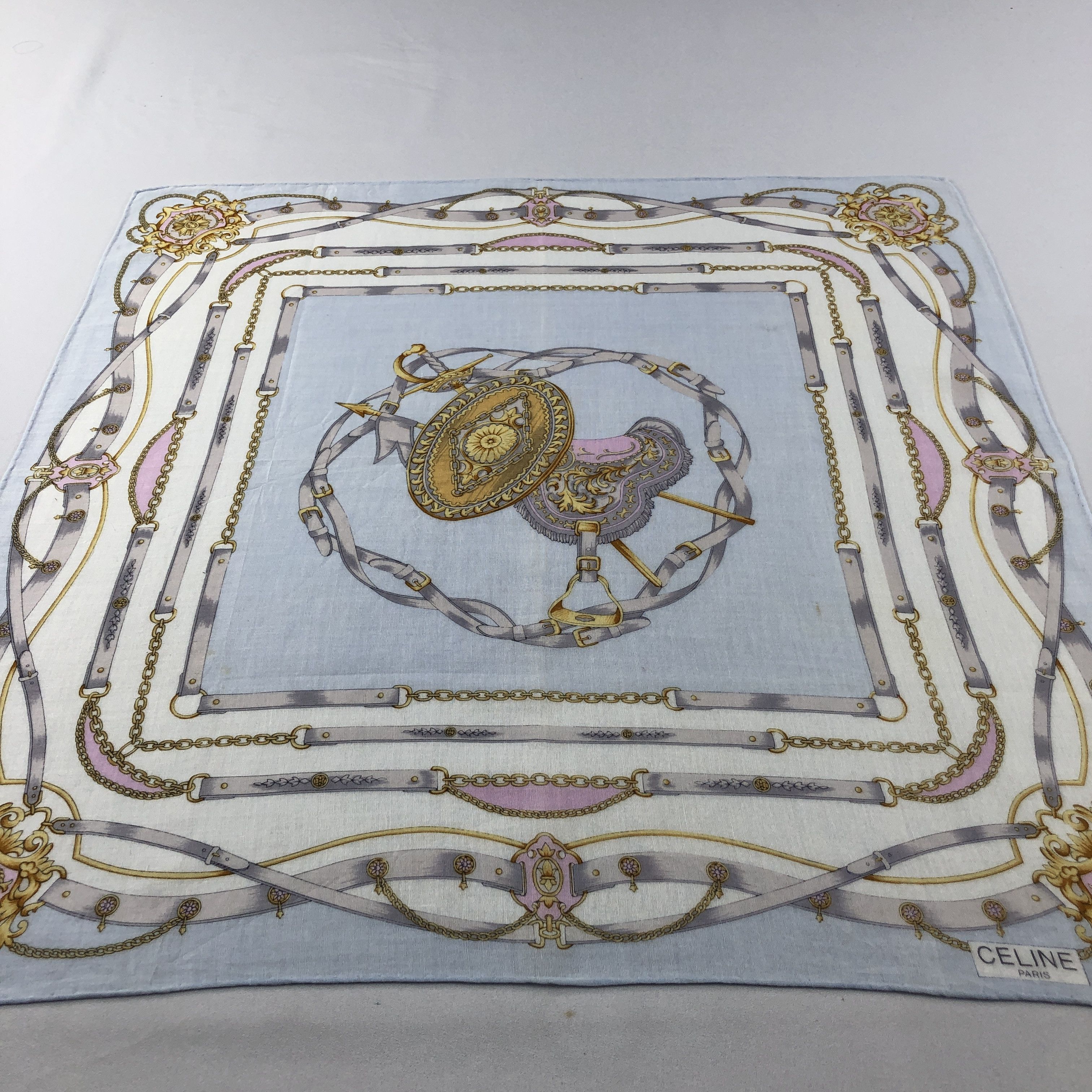 Celine Celine Handkerchief Neckerchief Bandana H3035 Size ONE SIZE - 4 Thumbnail