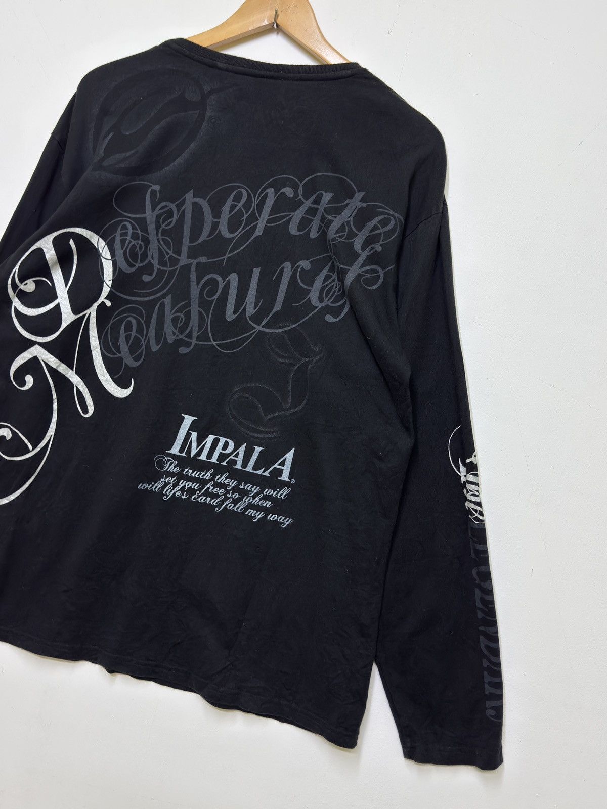 If Six Was Nine Impala Desperate Measures Graphic Tee Y2K Grunge Goth Fit Size US L / EU 52-54 / 3 - 8 Thumbnail