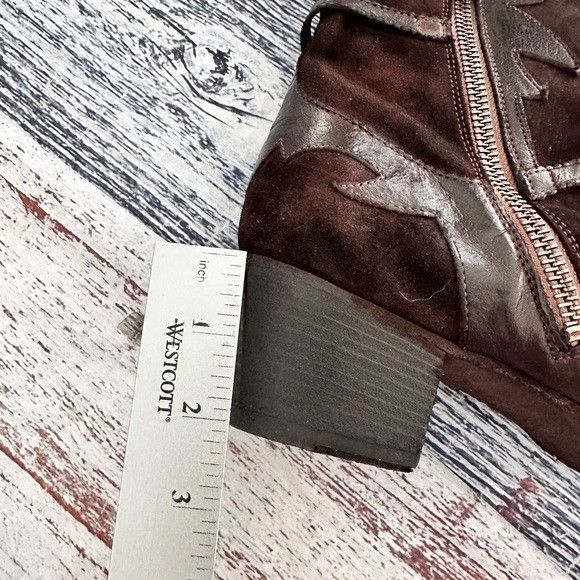 Vintage I.N.K. Shoes Vintage Brown Leather and Suede Western Style B Size US 7.5 / IT 37.5 - 12 Thumbnail
