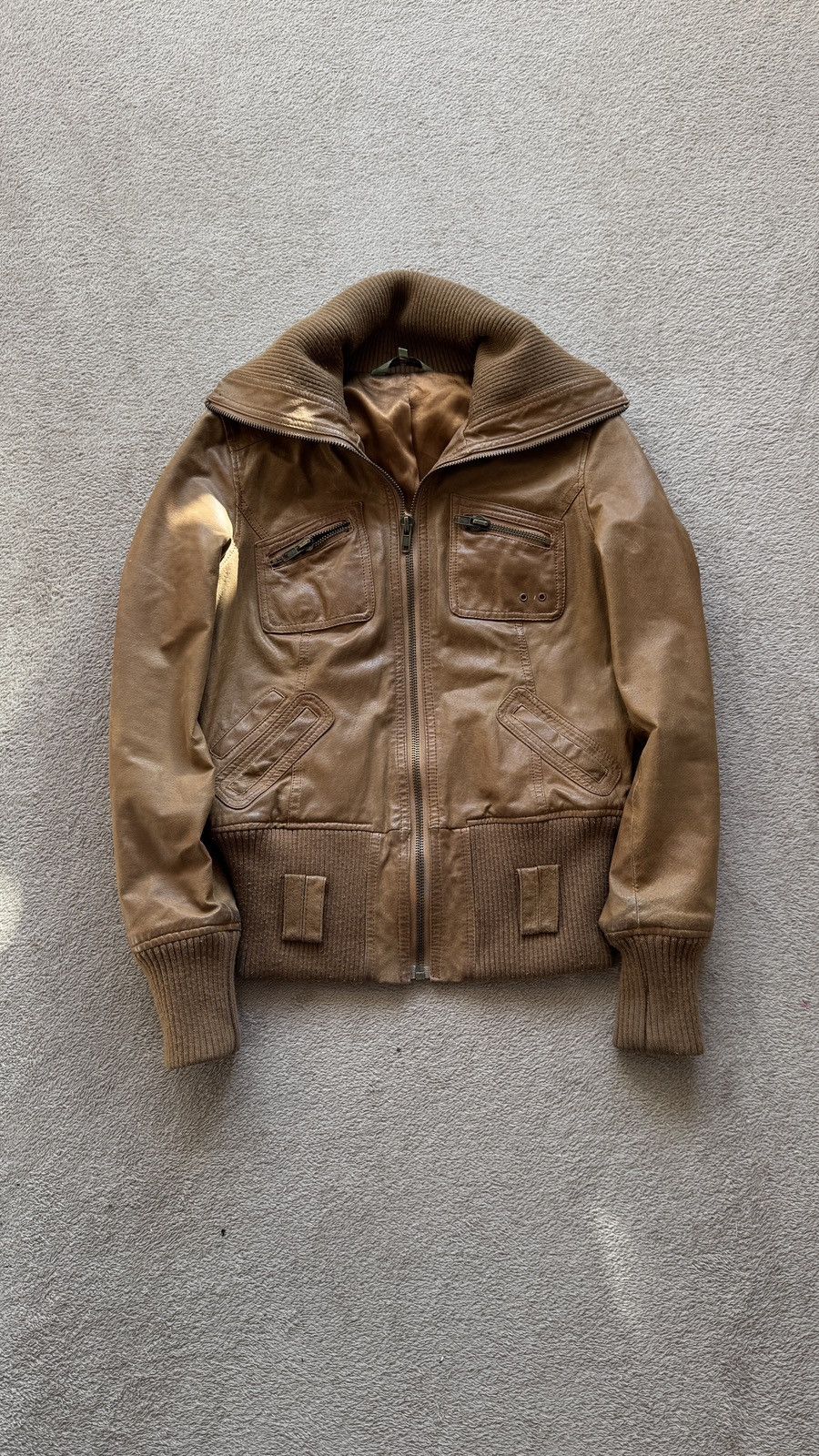 If Six Was Nine Vintage Y2K faded leather jacket Gucci Hysteric LGB style Size XL / US 12-14 / IT 48-50 - 4 Thumbnail