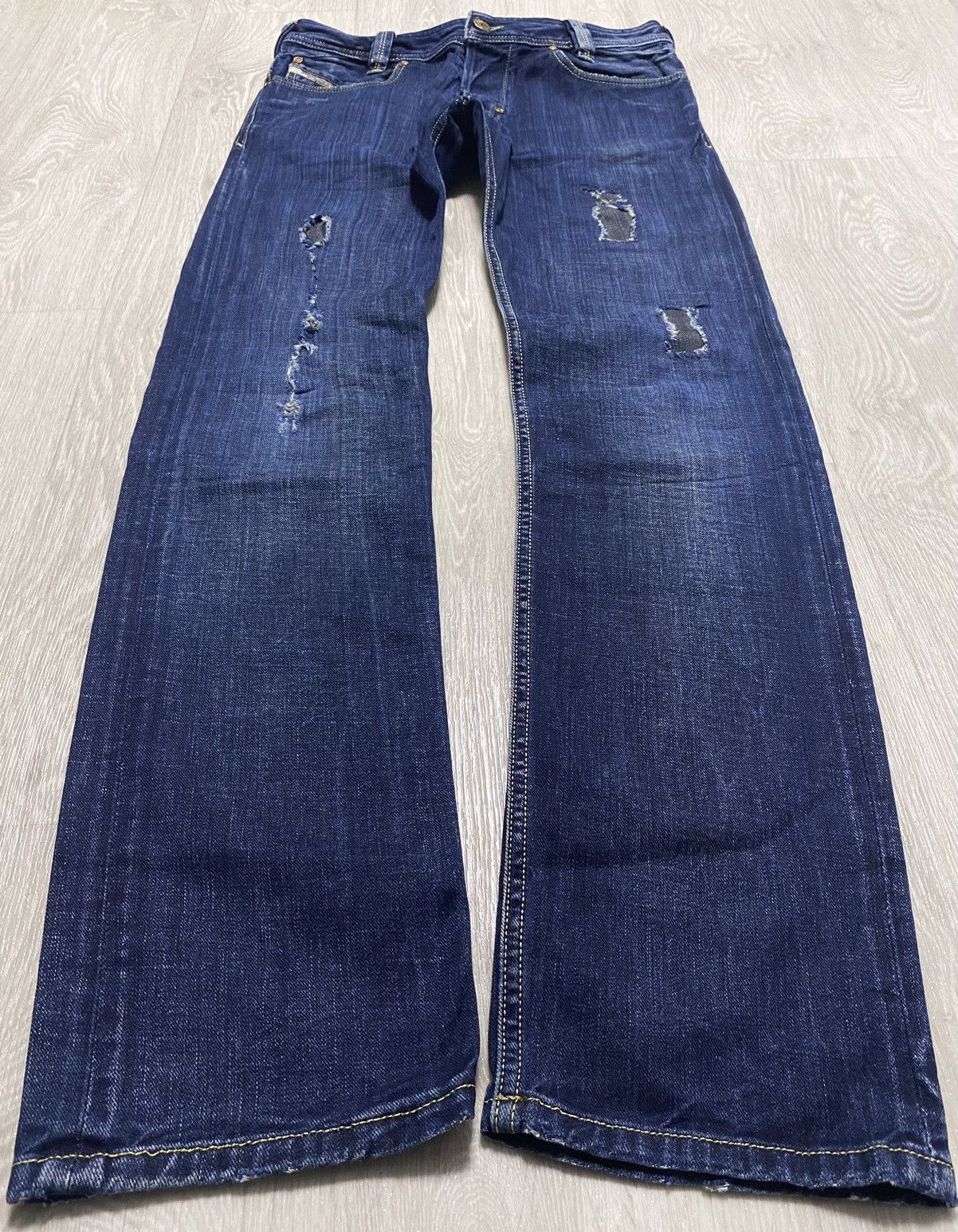 Diesel Women’s Diesel Slammer Washed Torn Distressed Denim Jeans Size 28" / US 6 / IT 42 - 4 Thumbnail