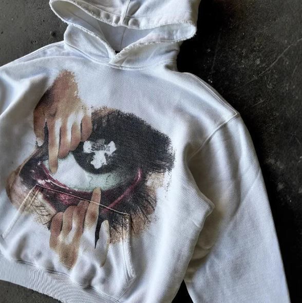 Other White y2k style graphic hoodie Size US S / EU 44-46 / 1 - 2 Thumbnail