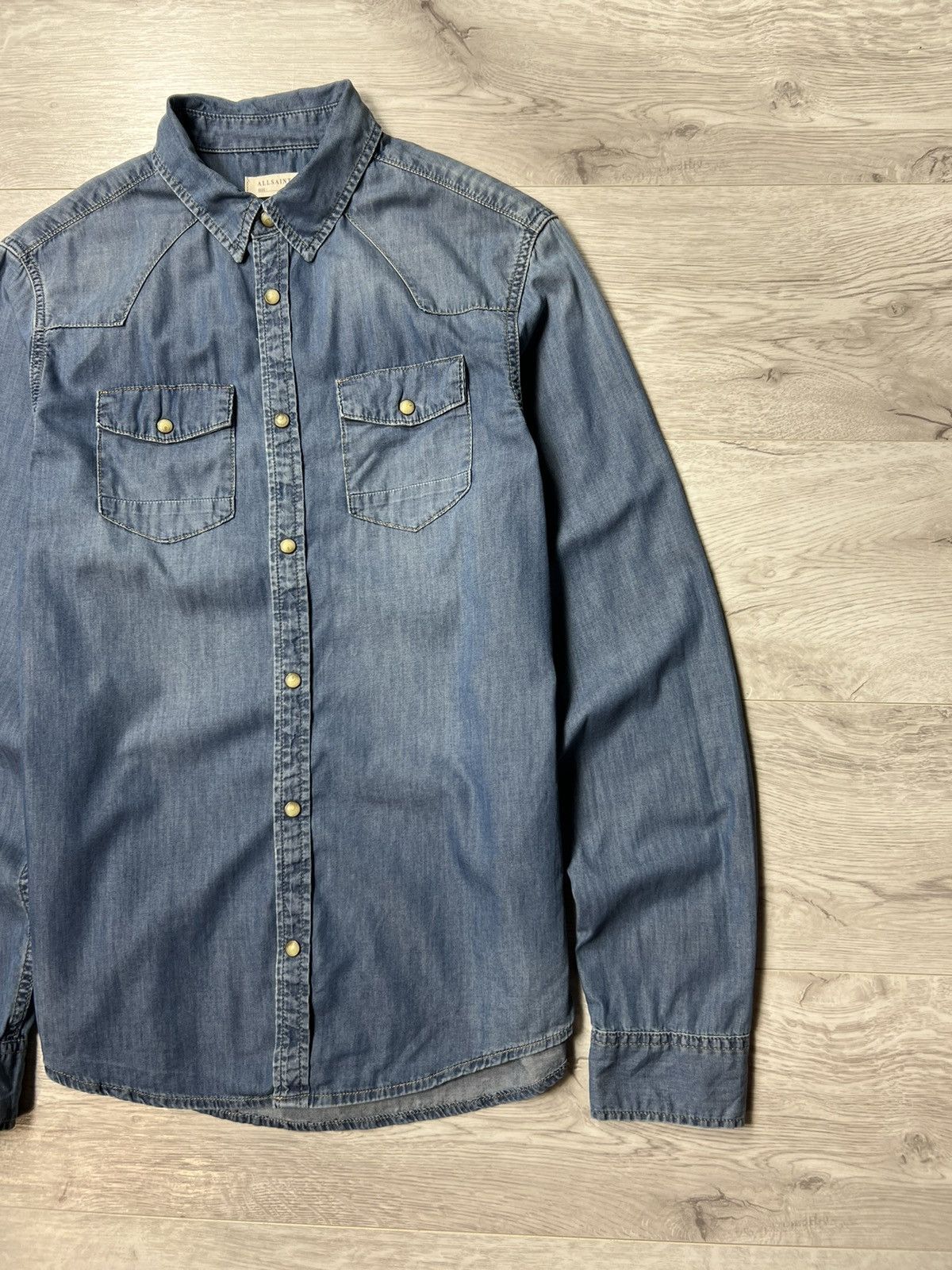 Allsaints Rare Allsaints Thirst Long Sleeve Shirt Button Up Size US S / EU 44-46 / 1 - 3 Thumbnail