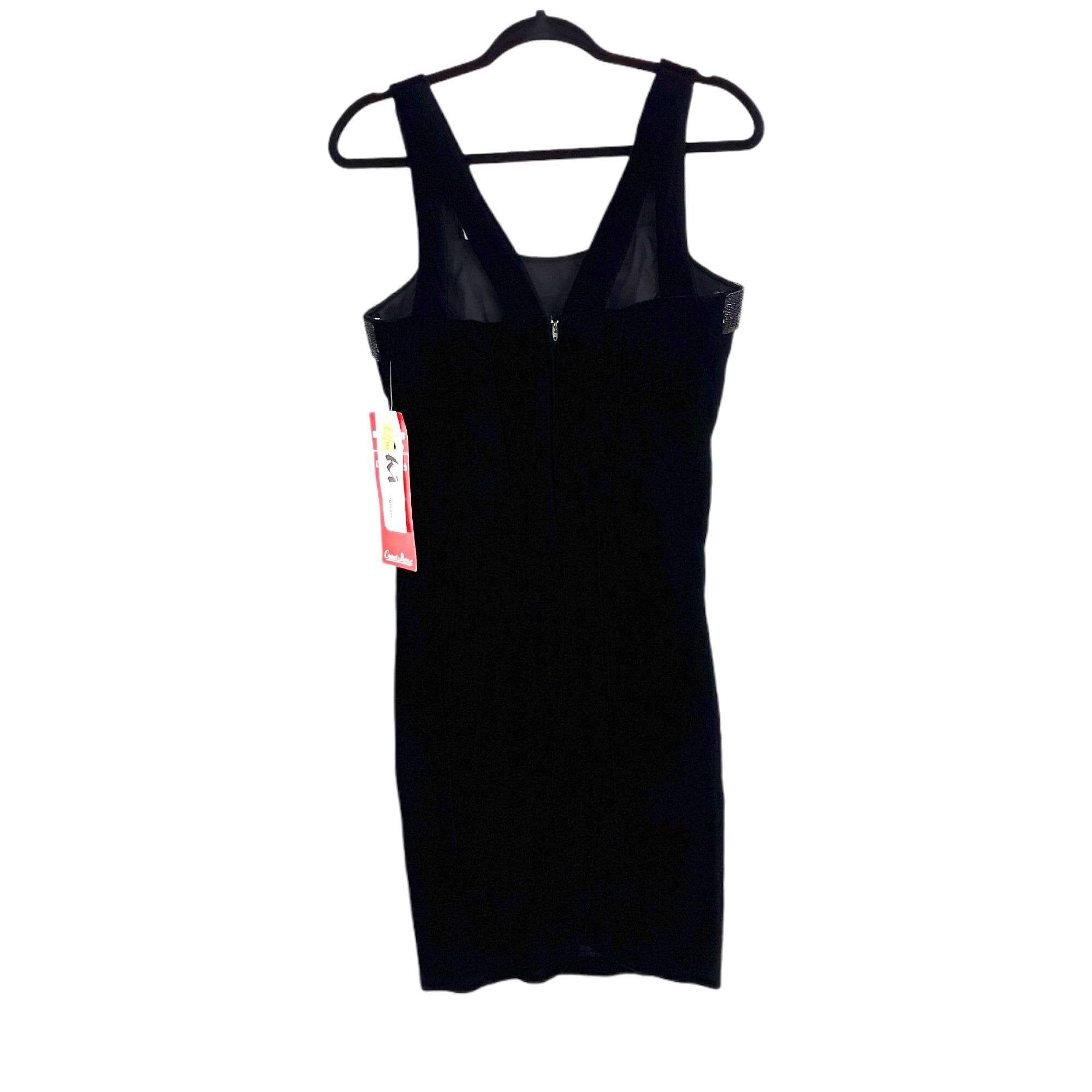 Vintage Vtg 80's Dress Formal Velvet Beaded Black Sz S Knee Length Size S / US 4 / IT 40 - 6 Thumbnail