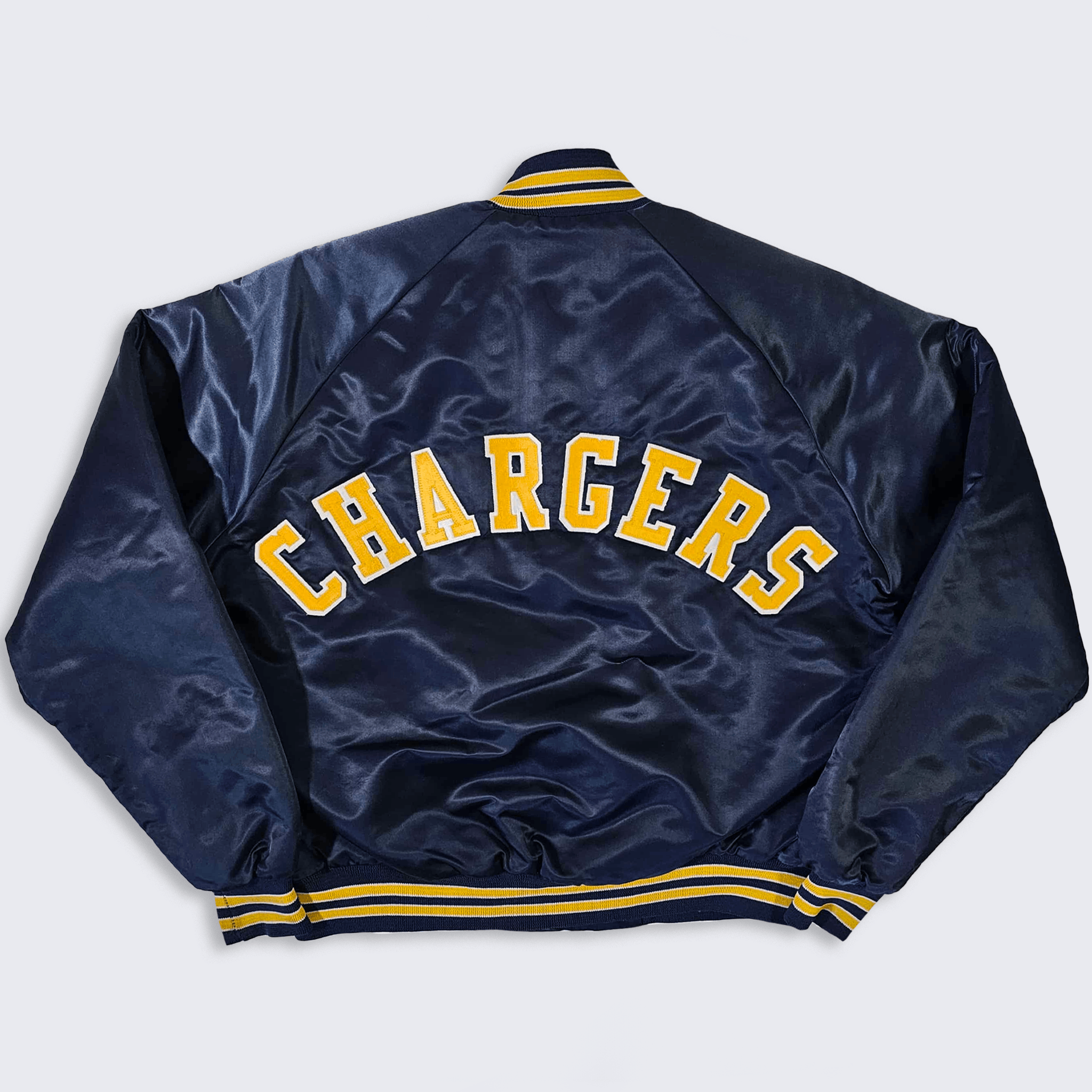 Chalk Line San Diego Chargers Vintage 80s Satin Bomber Jacket Size US L / EU 52-54 / 3 - 1 Thumbnail