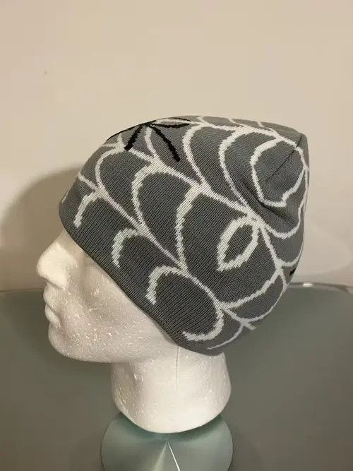 Hathaway Golf Y2K Spiderweb beanie (gray white) Size ONE SIZE - 3 Thumbnail