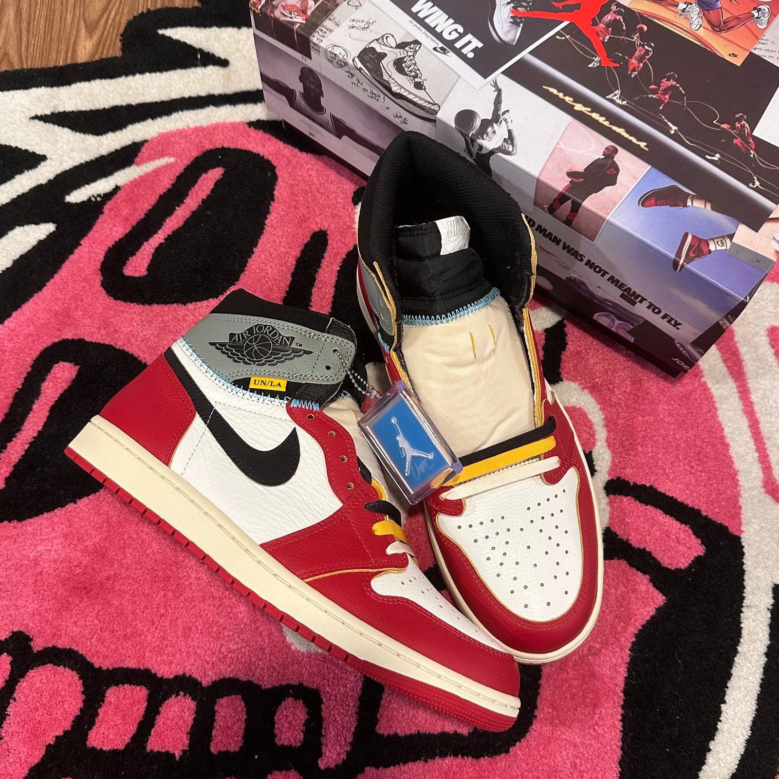 Jordan Brand × Nike Jordan 1 Retro High OG SP Union LA Chicago Shadow Size US 11.5 / EU 44-45 - 1 Thumbnail