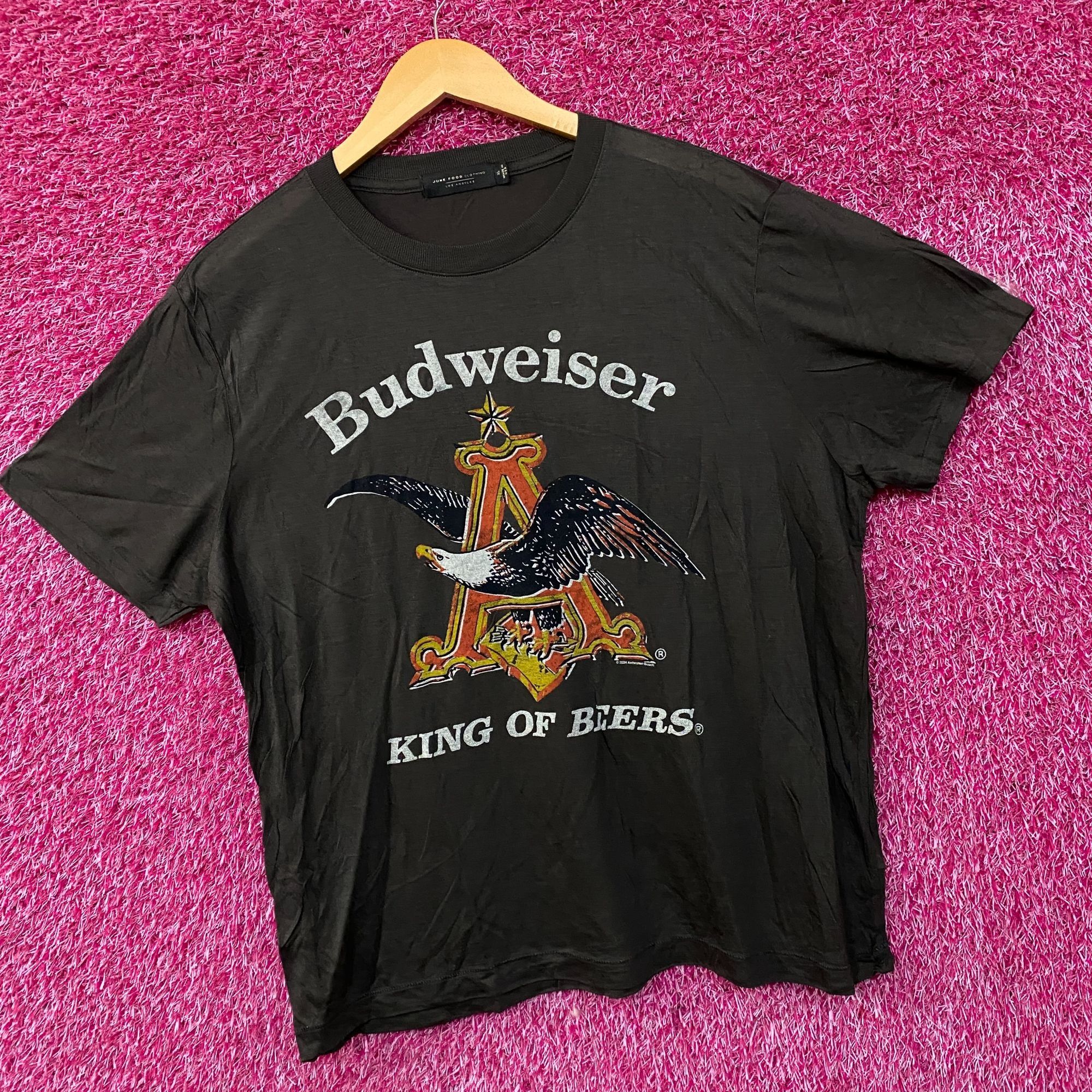 Junk Food Budweiser King Of Beer American Bald Eagle Logo T-Shirt XL Size US XL / EU 56 / 4 - 3 Thumbnail
