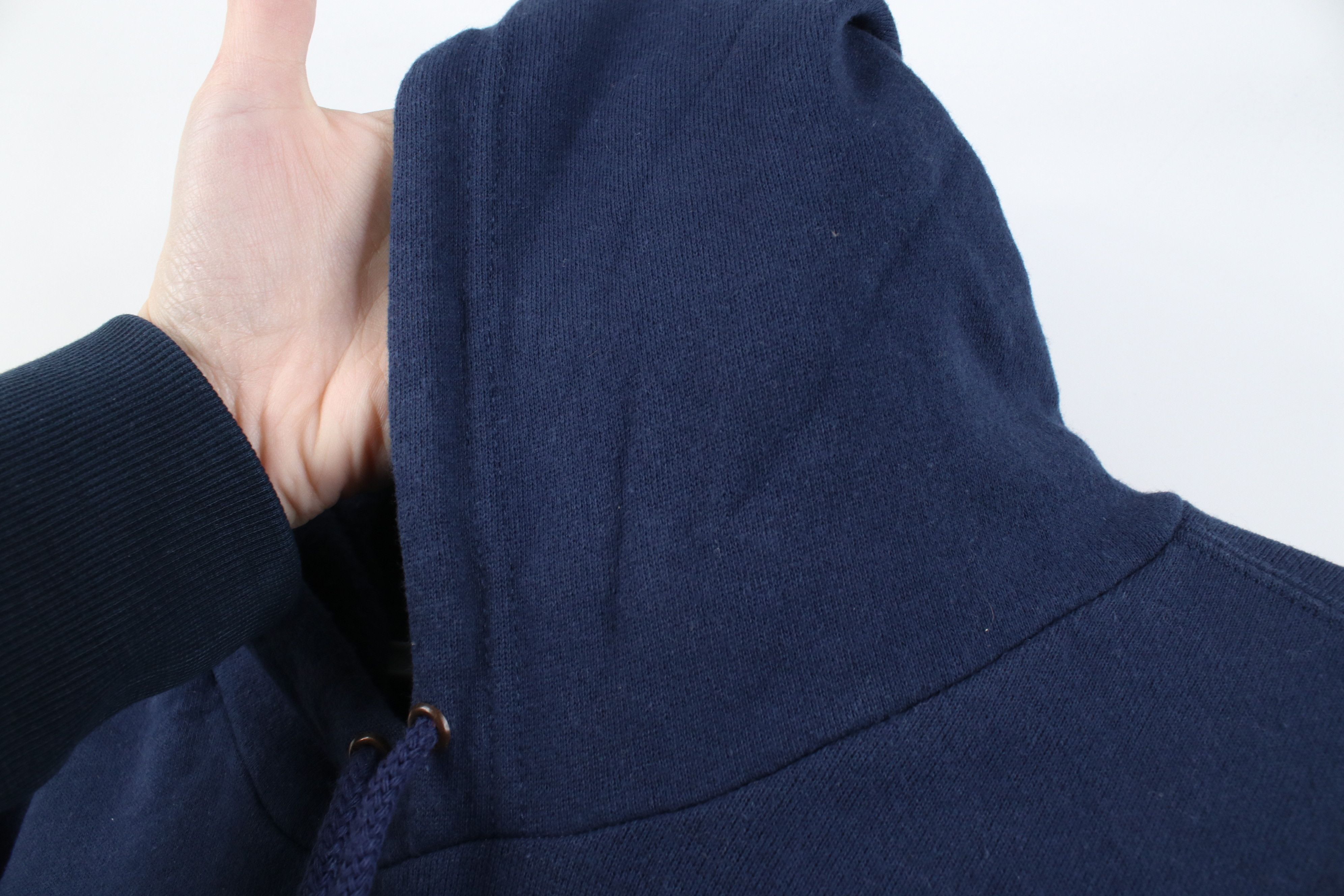 Nike Vintage 90s Y2K Nike Spell Heavyweight Hoodie Navy Blue USA Size US L / EU 52-54 / 3 - 5 Thumbnail