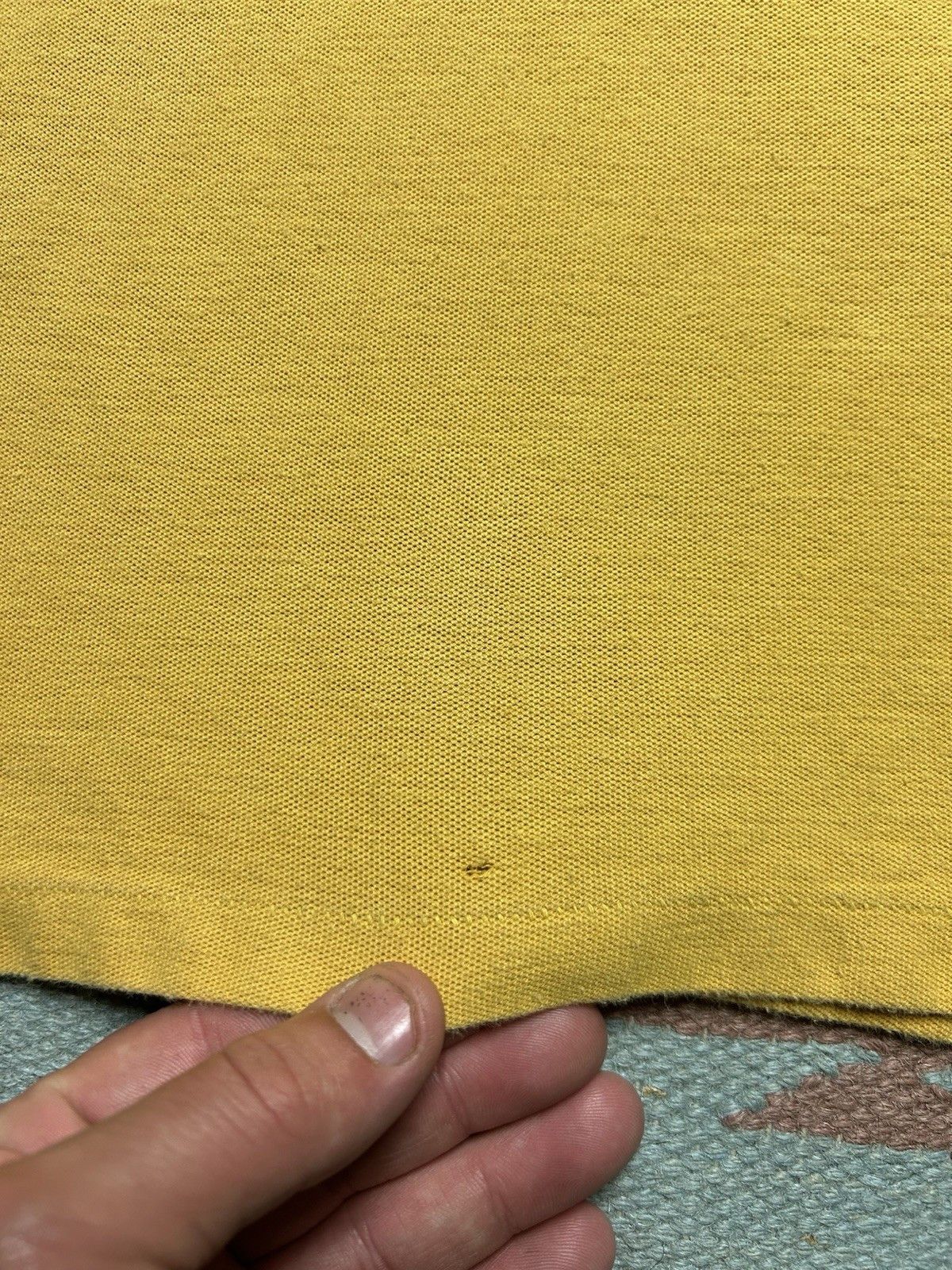 Vintage Vintage 50s polo shirt golf black yellow cotton knit medium Size US M / EU 48-50 / 2 - 7 Thumbnail
