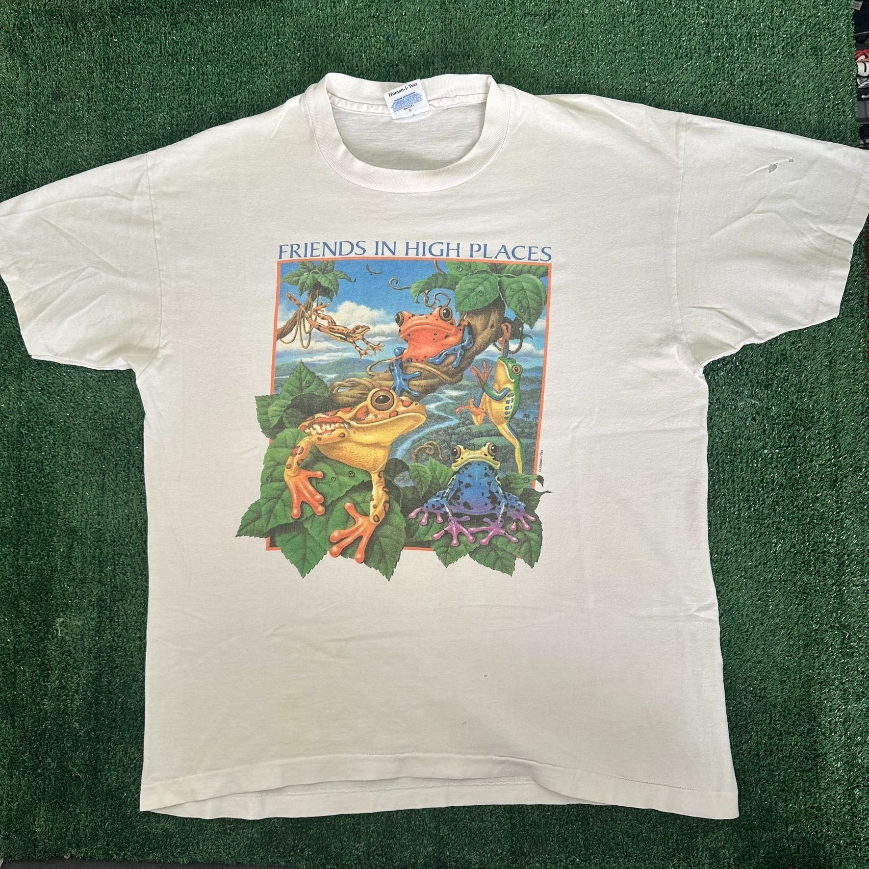 Vintage Vintage 90s Tree Frog T-Shirt Rainforest Wildlife Nature Tee Size US XL / EU 56 / 4 - 1 Thumbnail