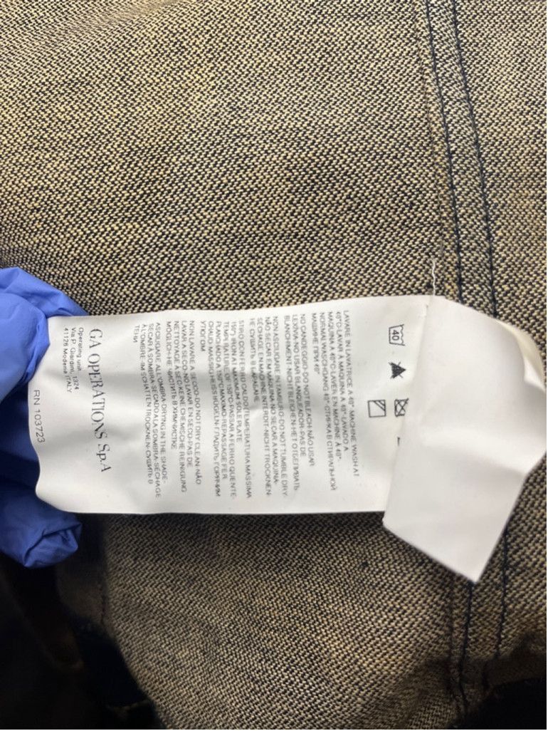 Armani Armani Indigo Denim Jacket w/ Plaid Lining – Size M (EU 50) Size L / US 10 / IT 46 - 10 Thumbnail