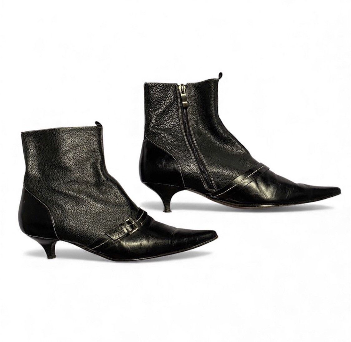 Prada Vintage Prada Buckle Design Ankle Boots Size US 9 / IT 39 - 1 Thumbnail