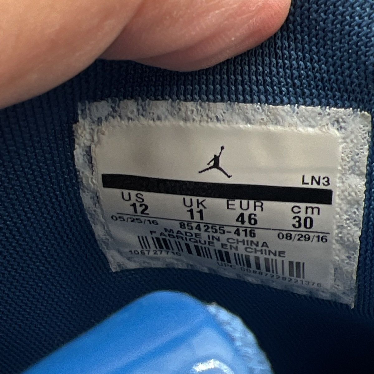 Jordan Brand Trophy room x air Jordan 16 French blue Size US 12 / EU 45 - 8 Thumbnail