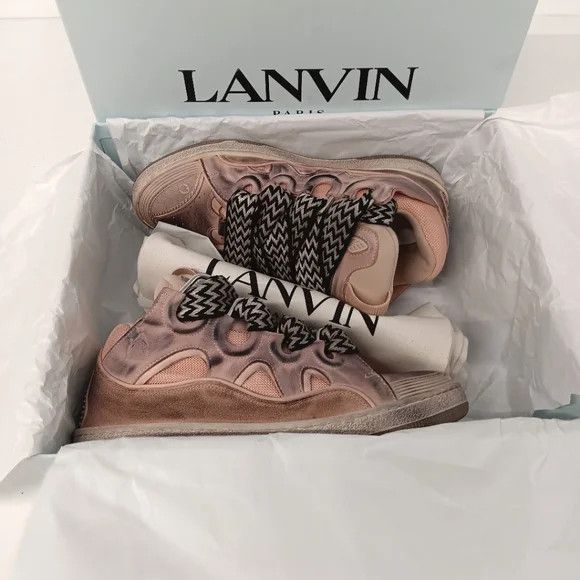 Lanvin Lanvin Men's Curb Chunky Distressed Sneakers - EU43/US10 Size US 10 / EU 43 - 16 Thumbnail