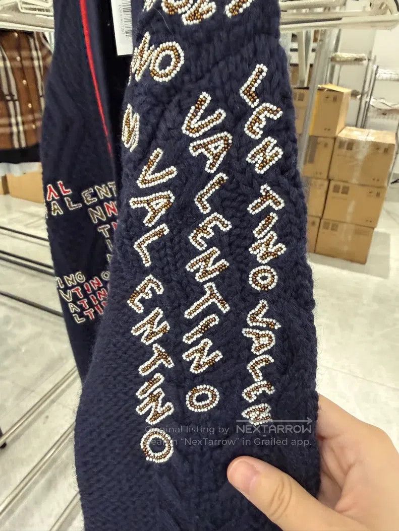 Valentino Valentino Reworked sequins full of graffiti logo knitted c Size S / US 4 / IT 40 - 2 Thumbnail