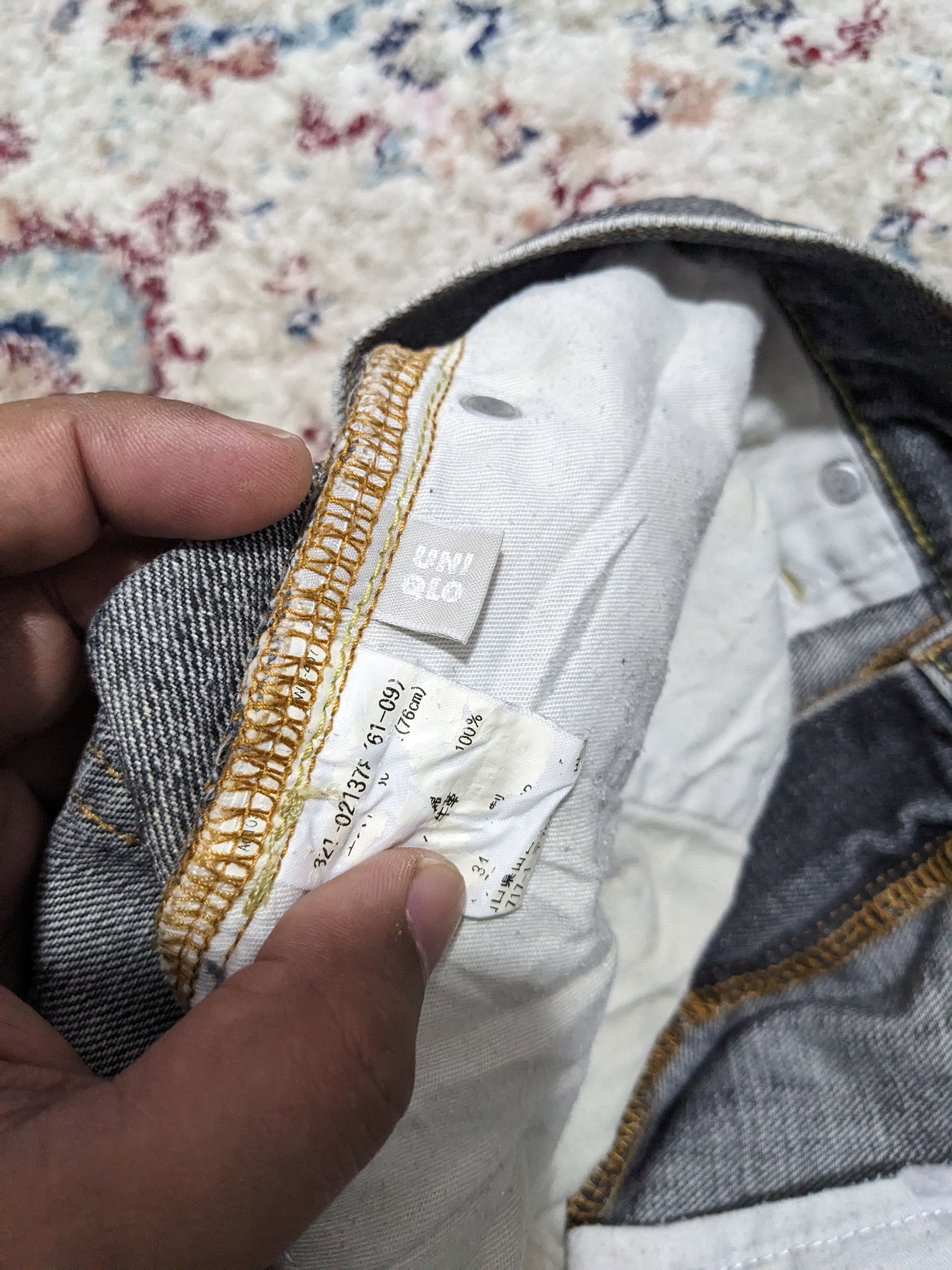 Japanese Brand × Uniqlo × Vintage Uniqlo B002 Faded Black Wash Flare Bootcut Jeans Size US 30 / EU 46 - 9 Thumbnail