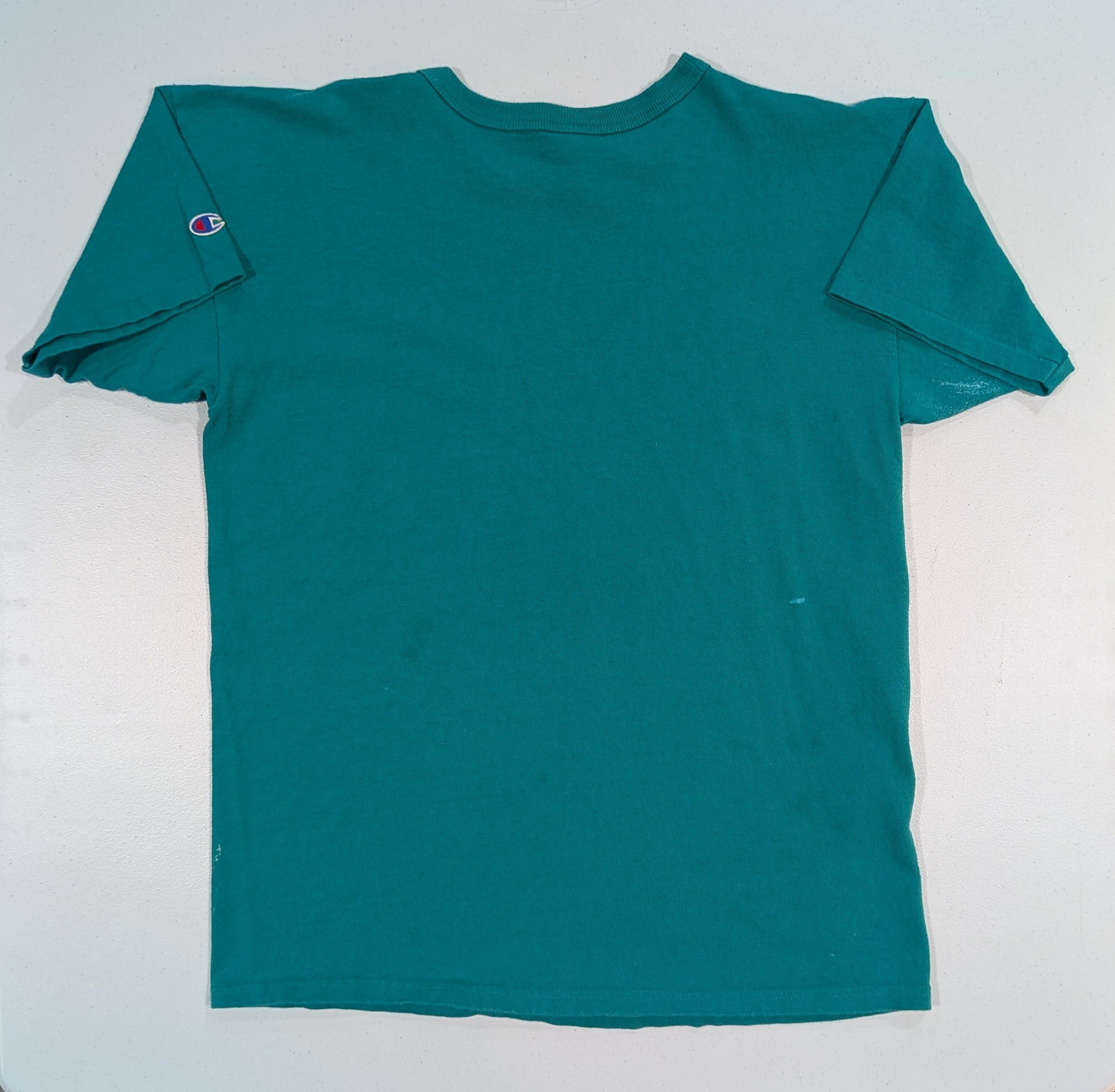 Champion Vintage Champion Teal Basic Logo Tee Size US XL / EU 56 / 4 - 5 Thumbnail