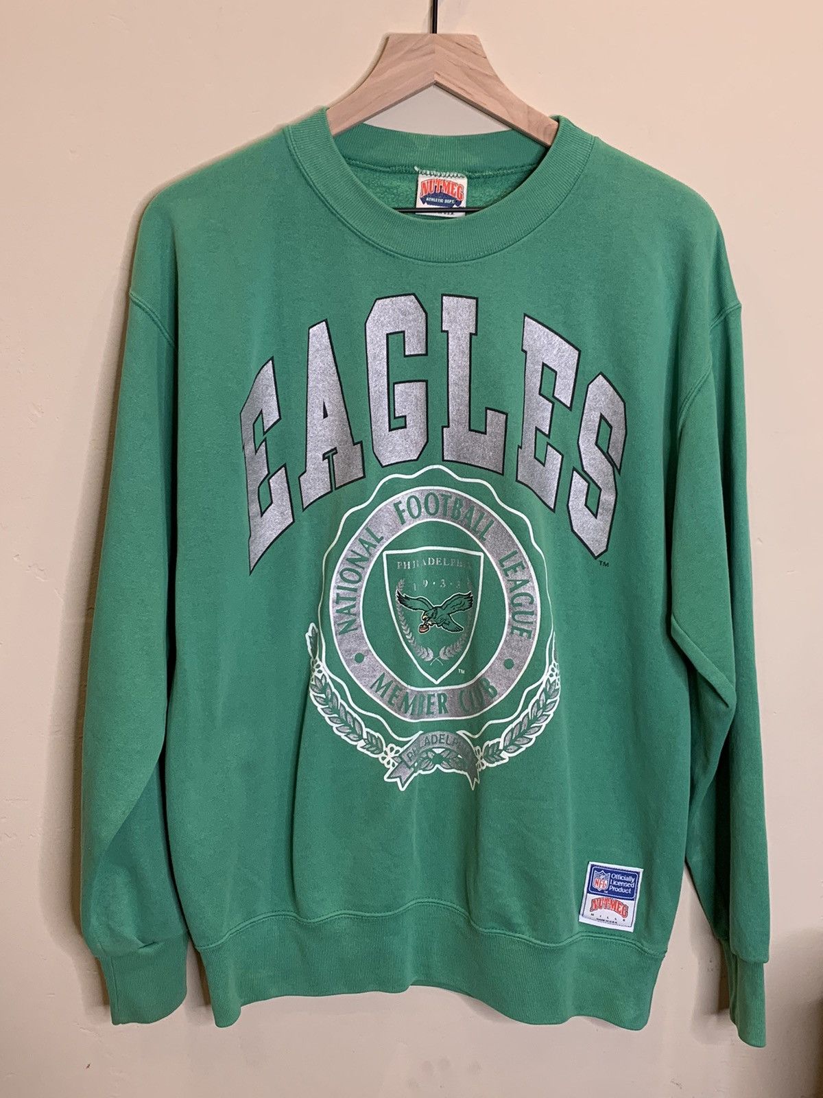 NFL × Nutmeg *RARE* Vintage Philadelphia Eagles Nutmeg NFL USA Sweatshirt Size US L / EU 52-54 / 3 - 1 Thumbnail