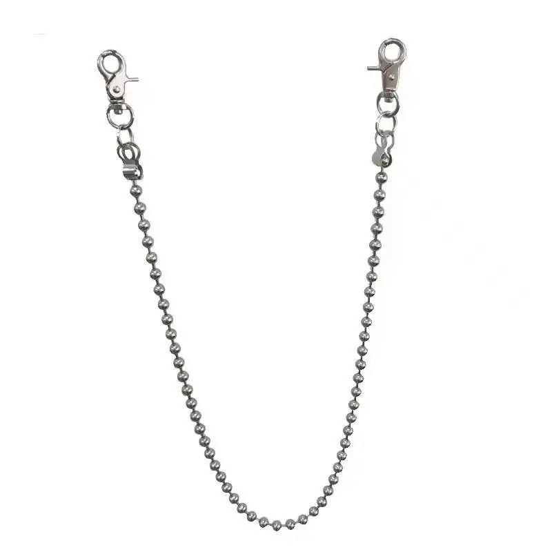 Jewelry Metal Bead Pants Chain Rock Hip Hop Gothic Keychain Size ONE SIZE - 2 Thumbnail