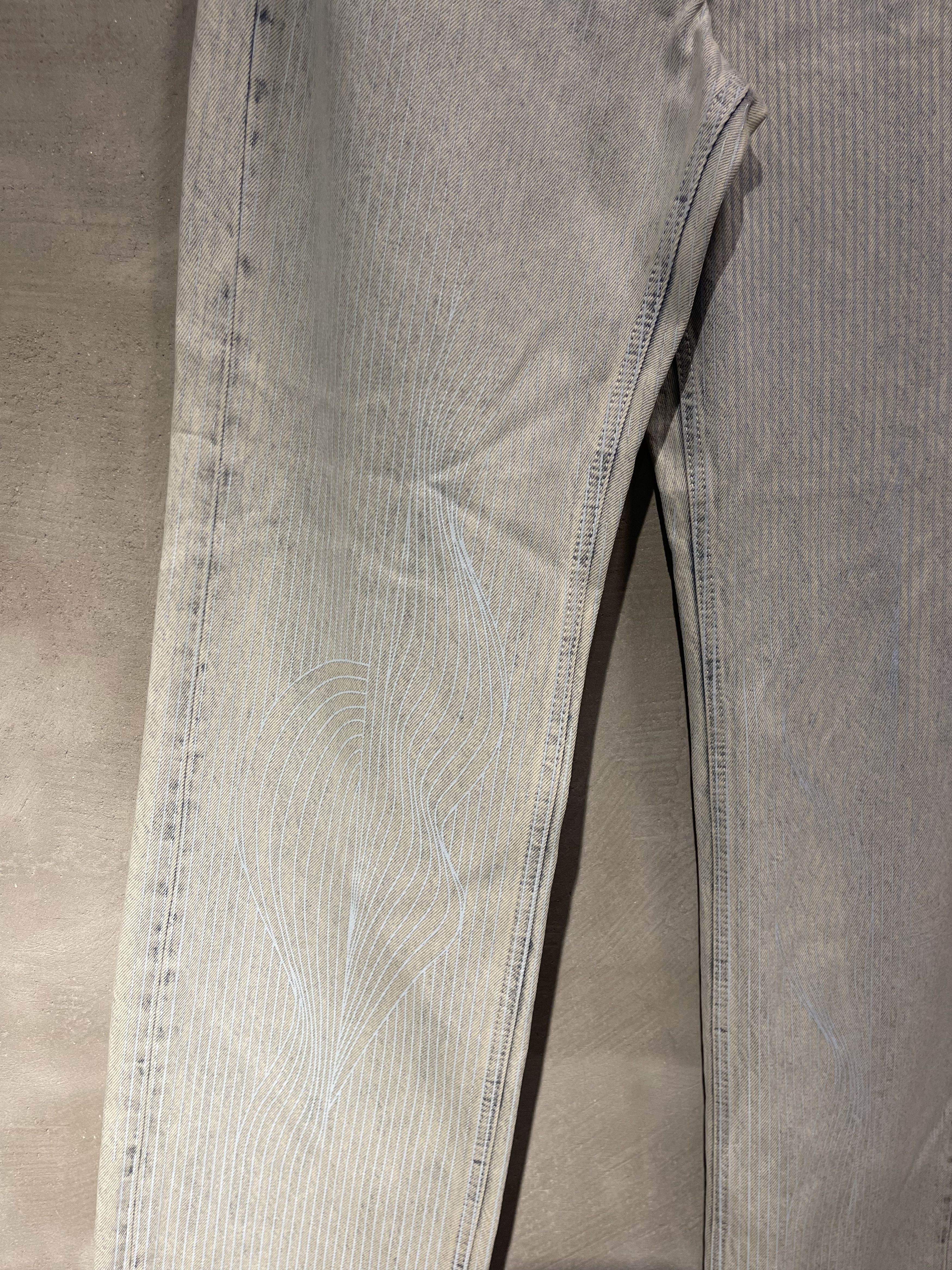 Y/Project Y/Project Vine Embroidery Denim in Bleach Indigo Size US 32 / EU 48 - 3 Thumbnail