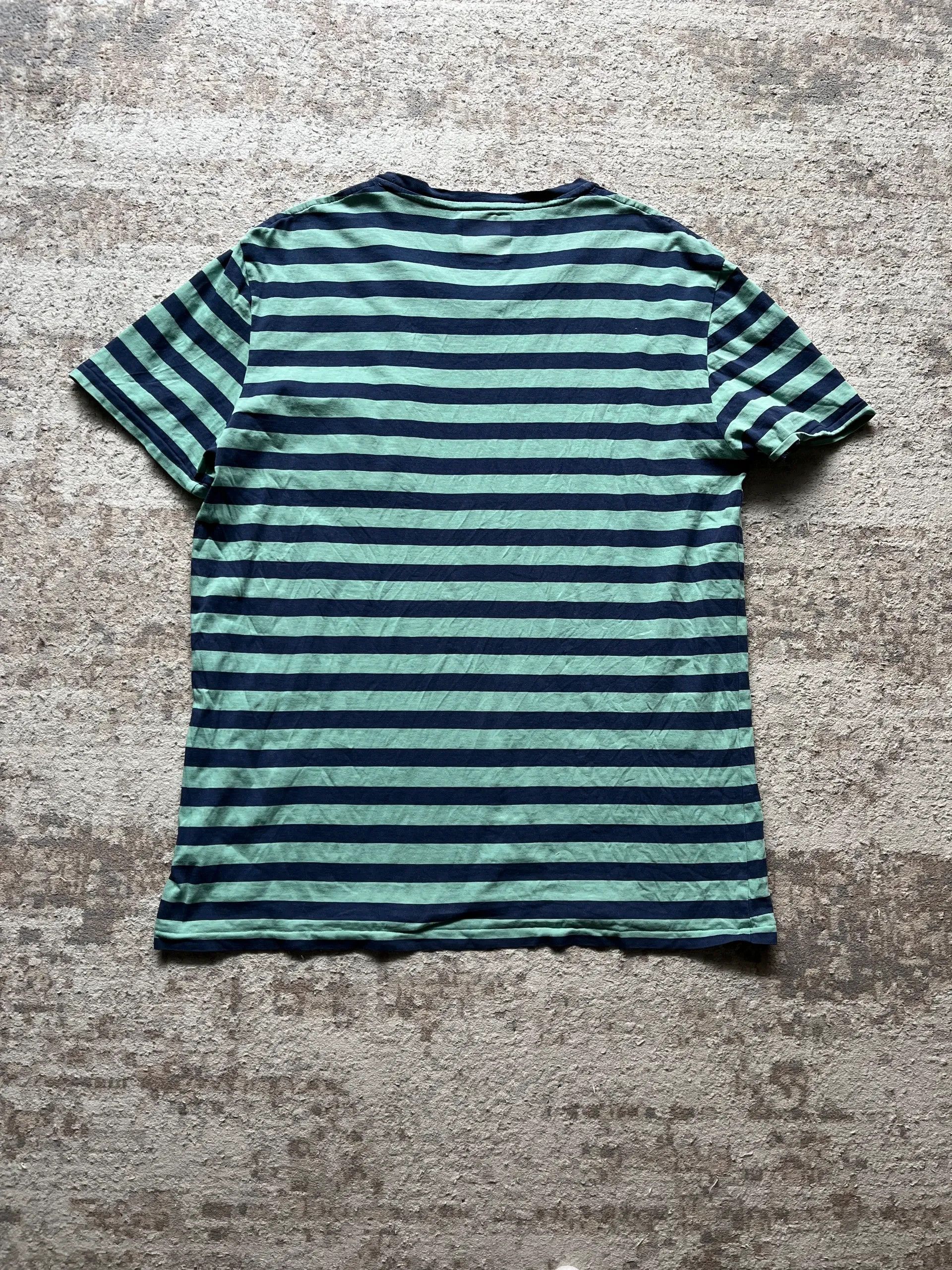 Polo Ralph Lauren Ralph Lauren Stripped Small Pony Pocket T-Shirt 2010's Rare Size US L / EU 52-54 / 3 - 10 Thumbnail