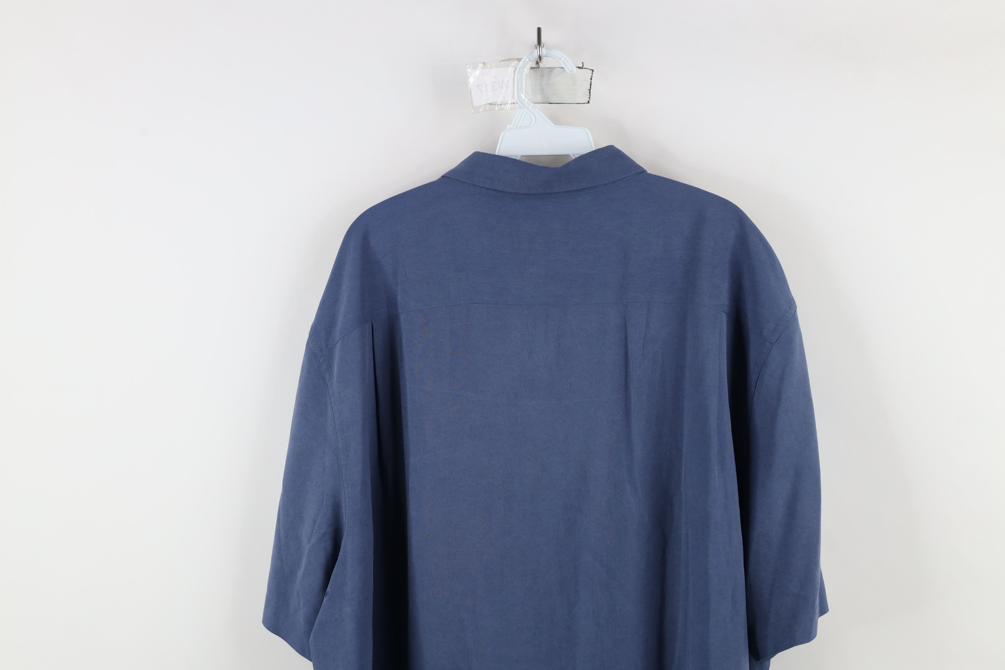 Nat Nast × Vintage Nat Nast Luxury Originals Geometric Silk Button Shirt Blue Size US XL / EU 56 / 4 - 14 Thumbnail