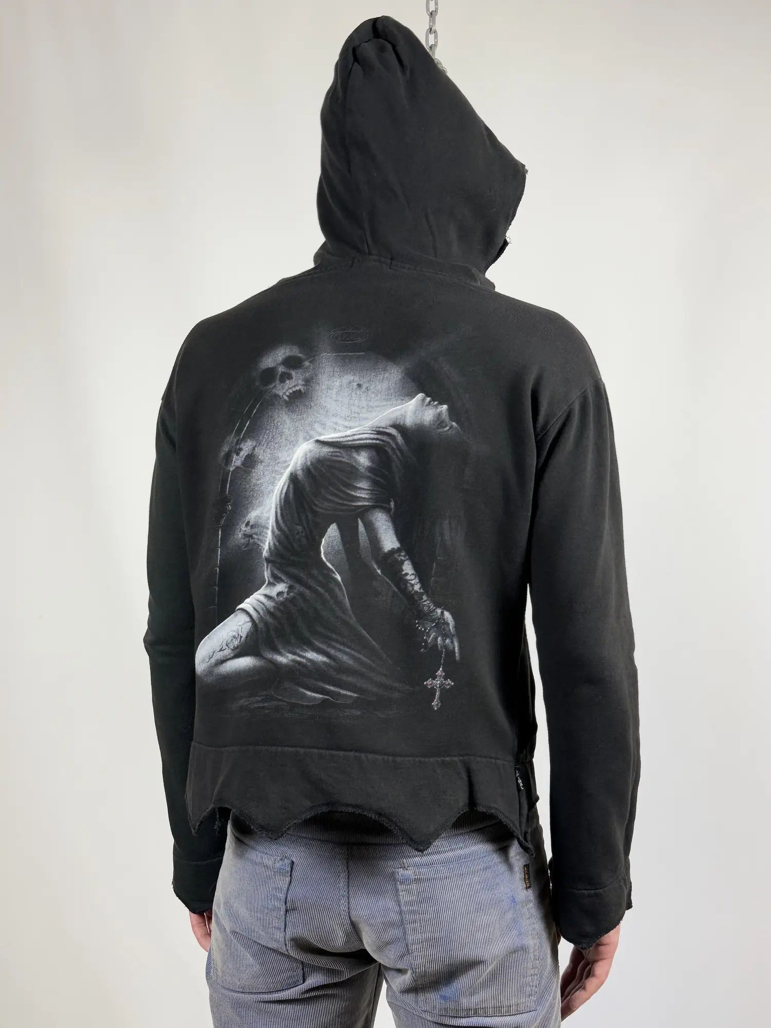 Affliction × Vintage Spiral Y2k opium zip hoodie Rick Owens Size US M / EU 48-50 / 2 - 5 Thumbnail