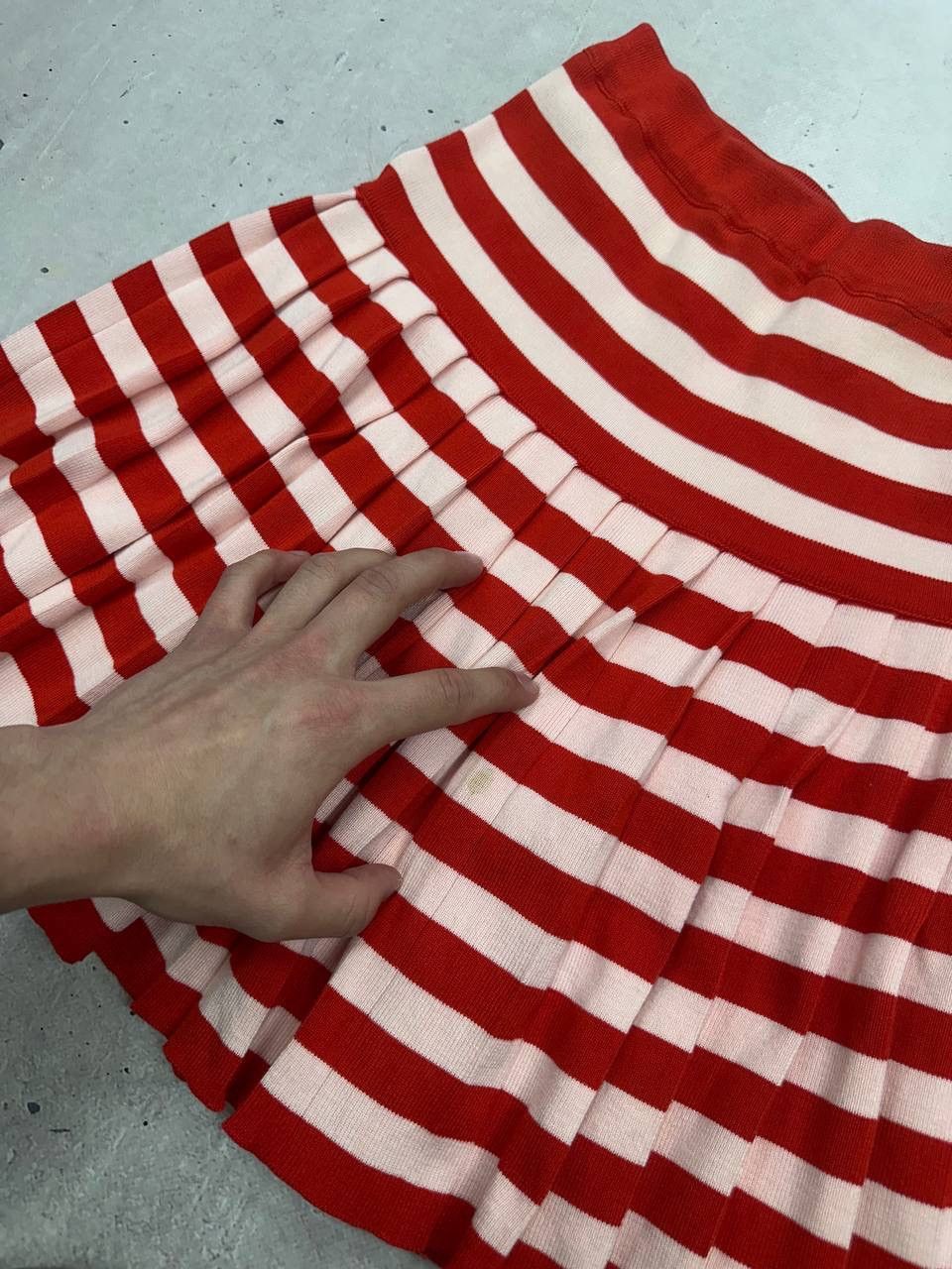 Escada ESCADA Margaretha Ley Striped Set Top Skirt Suit Luxury Y2K Size M / US 6-8 / IT 42-44 - 20 Thumbnail