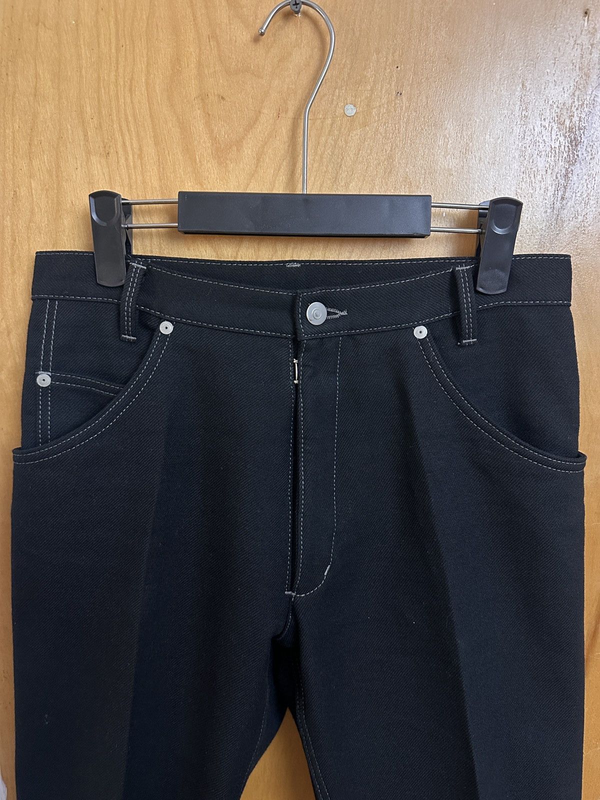 Maison Margiela Maison Margiela Black Wool Four-Pocket Trousers Size US 30 / EU 46 - 3 Thumbnail