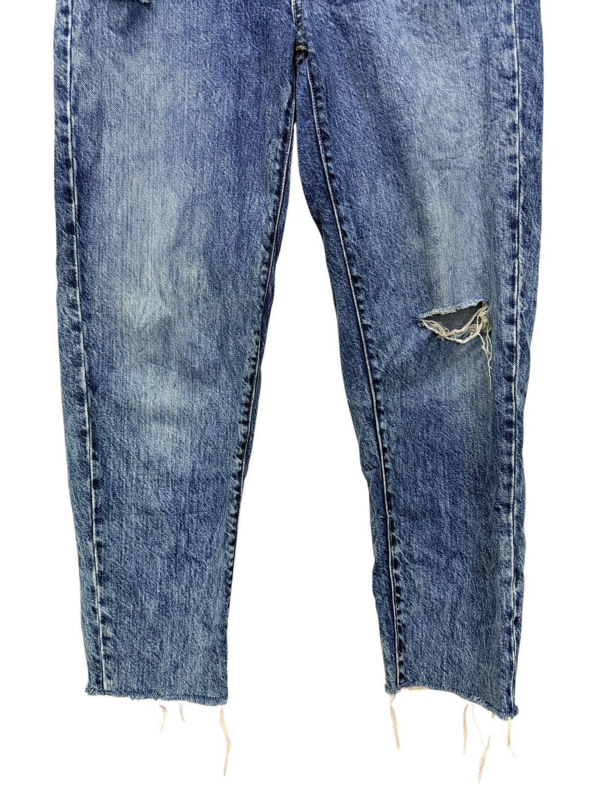 Japanese Brand Vintage Uniqlo Jeans Distressed Acid-wash Denim Pants Size US 30 / EU 46 - 3 Thumbnail