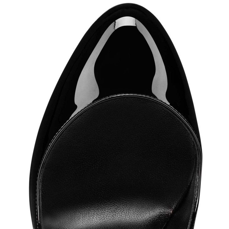 Christian Louboutin o1s1wg110924 Kate 100 Calf Pumps in Black Size US 7 / IT 37 - 4 Thumbnail