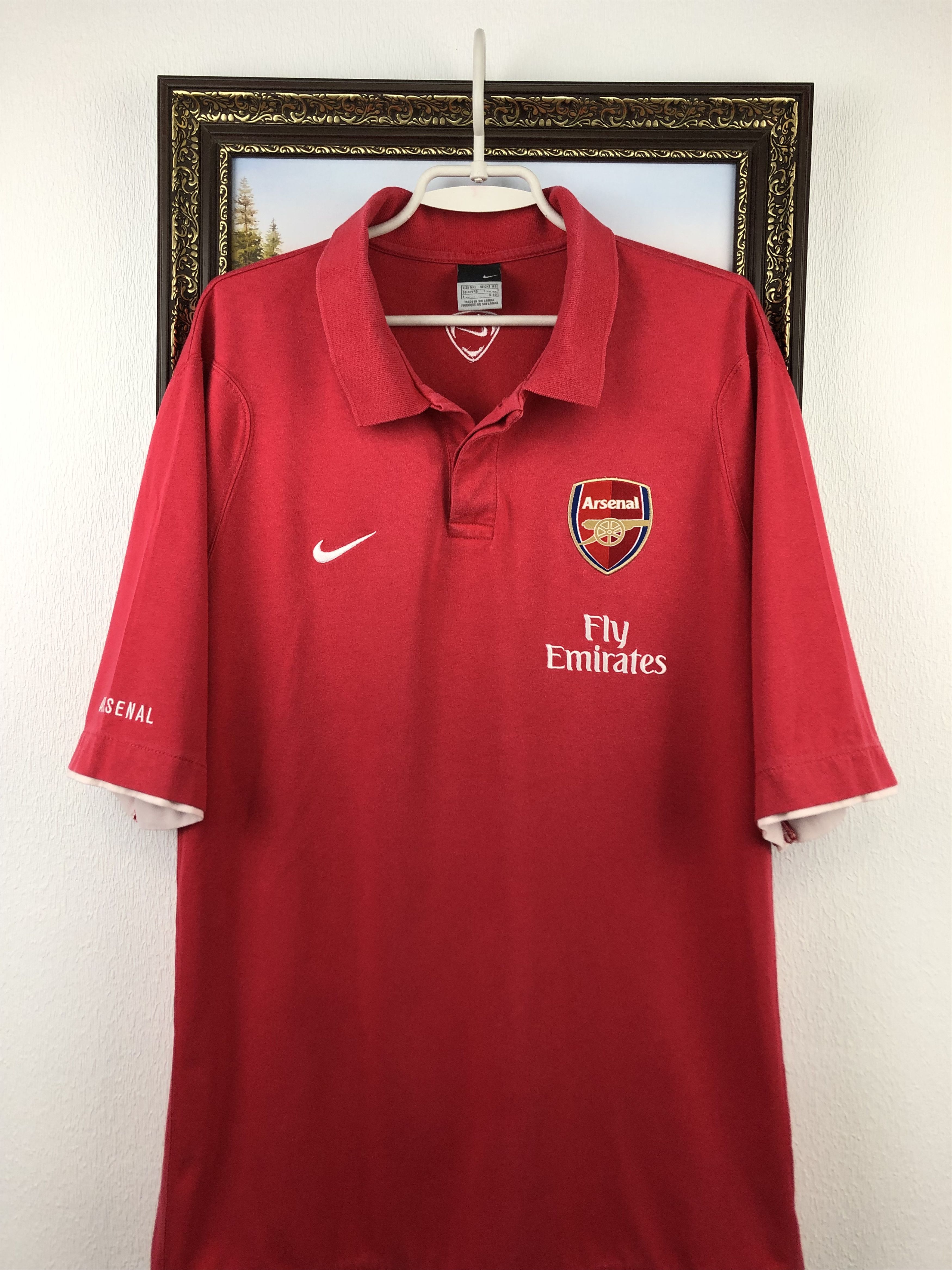 Nike Vintage Arsenal Football Shirt Polo Soccer Jersey Rare Size US XXL / EU 58 / 5 - 2 Thumbnail