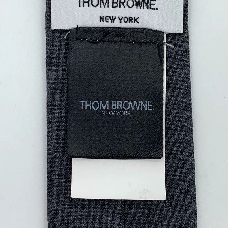 Thom Browne Thom browne Black and gray wool tie 2505-Nextarrow Size ONE SIZE - 7 Thumbnail