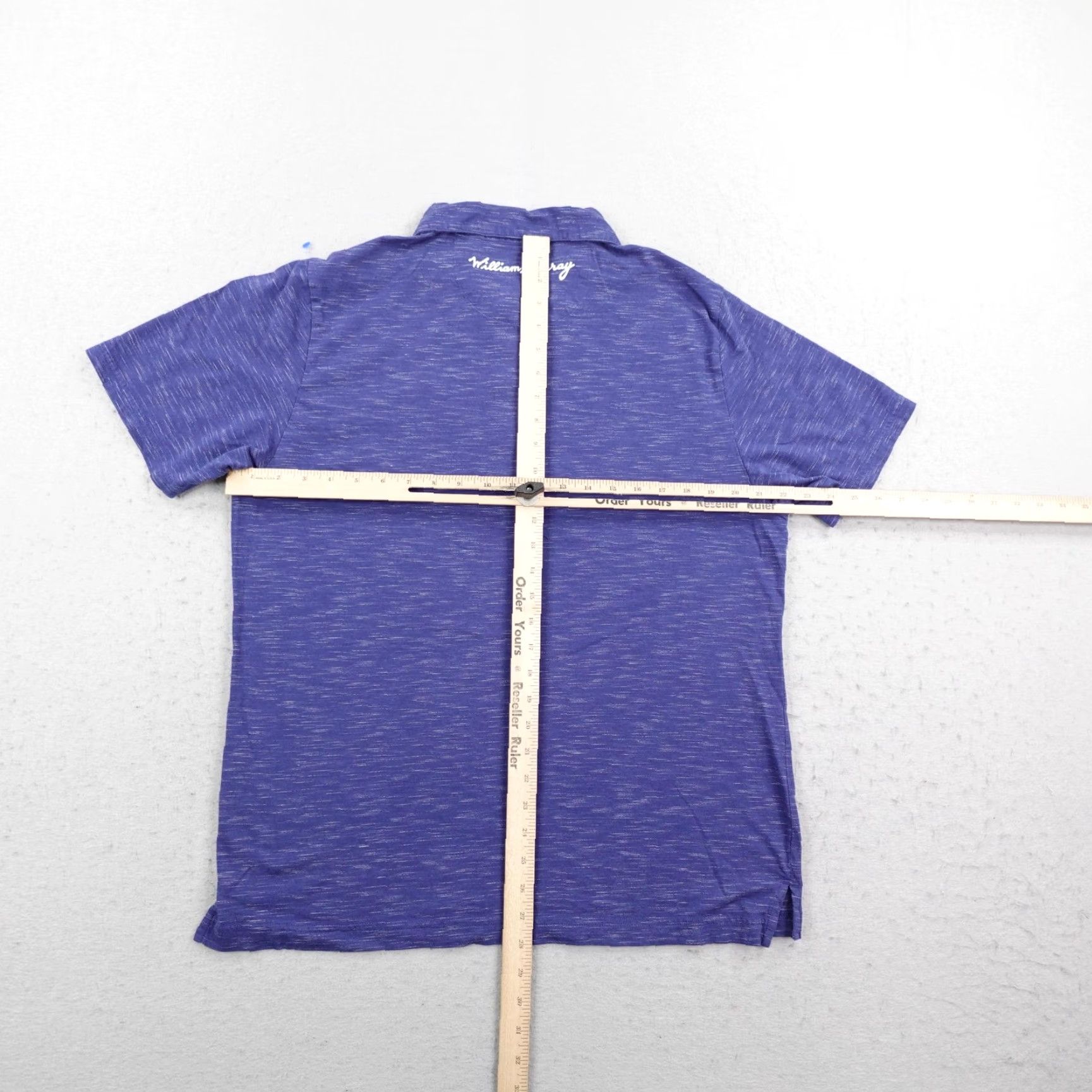 Vintage William Murray Polo Shirt Mens L Blue Heather Golf Pocket Flex Size US L / EU 52-54 / 3 - 5 Thumbnail