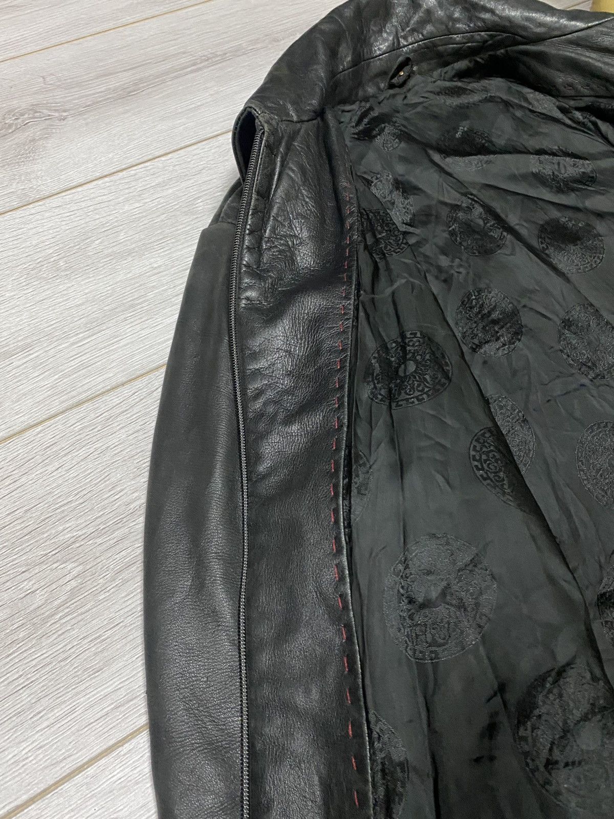 Versace Jeans Couture Versace RARE vintage leather jacket reflective Size US XL / EU 56 / 4 - 15 Thumbnail