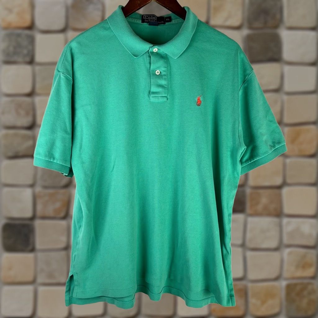 Polo Ralph Lauren Polo Ralph Lauren Polo Shirt Men XL Turquoise Short Sleeve Green Pony Logo Classic Size US XL / EU 56 / 4 - 1 Thumbnail